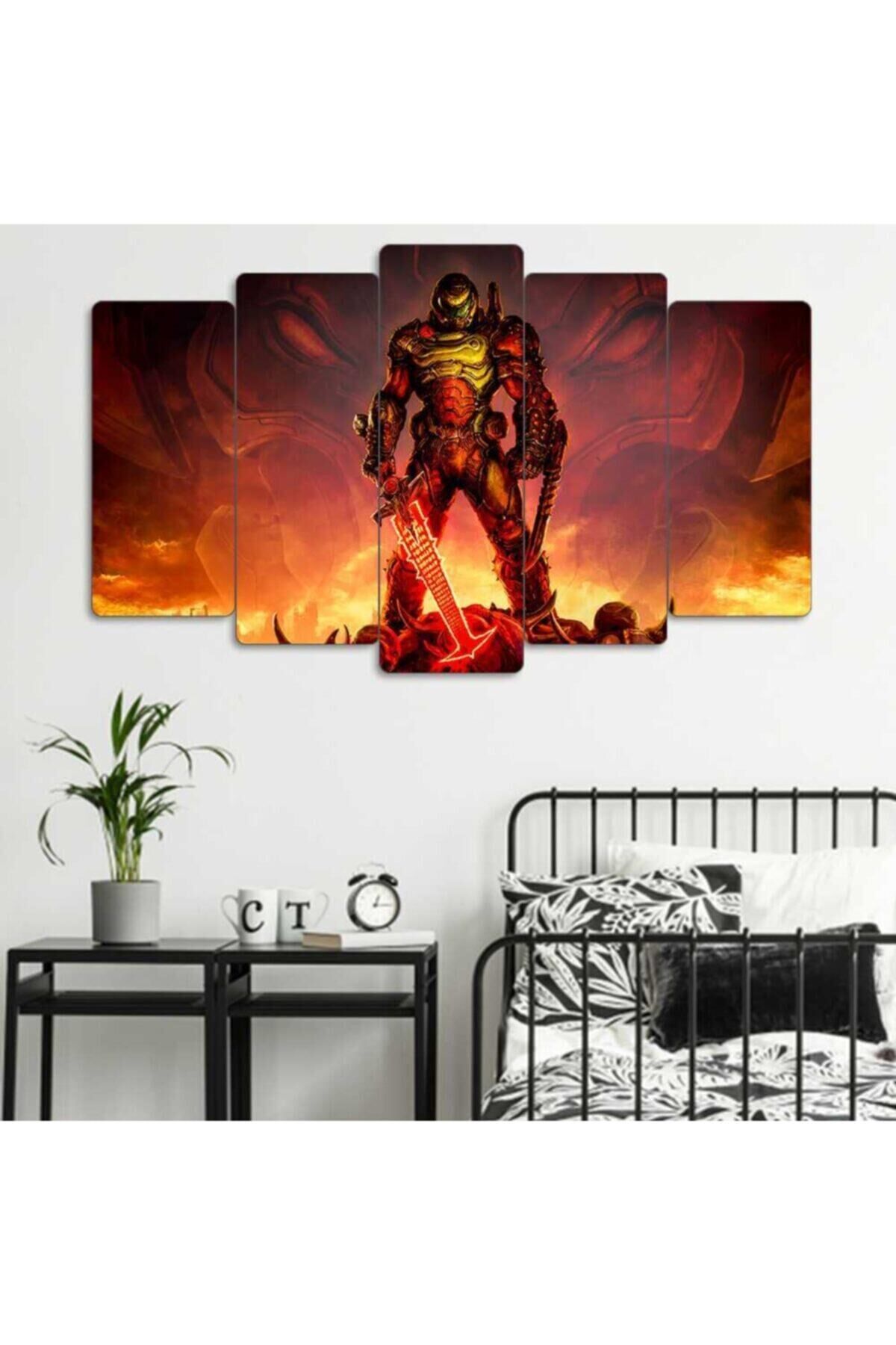 Doom 5 Parçalı Tablo