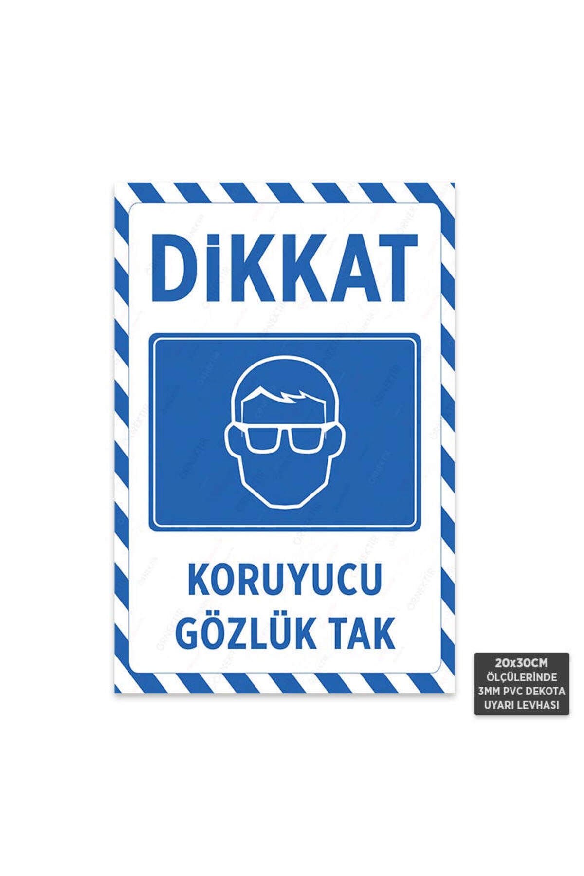 U1060 - Koruyucu Gözlük Tak Dekota Uyarı Levhası (20x30cm)