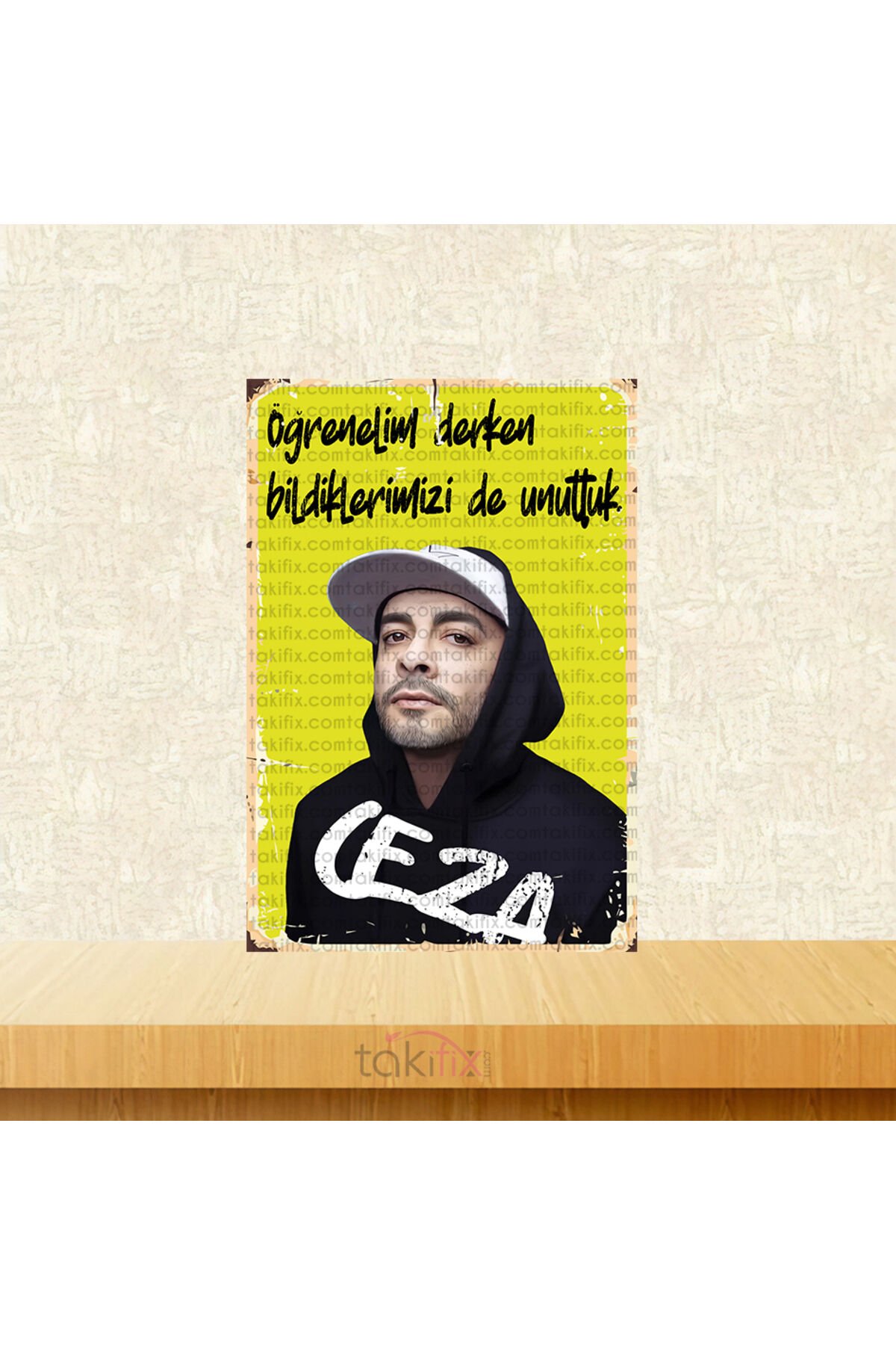 Öğrenelim Derken Bildiklerimizi De Unuttuk 20x30 Cm Retro Ahşap Tablo