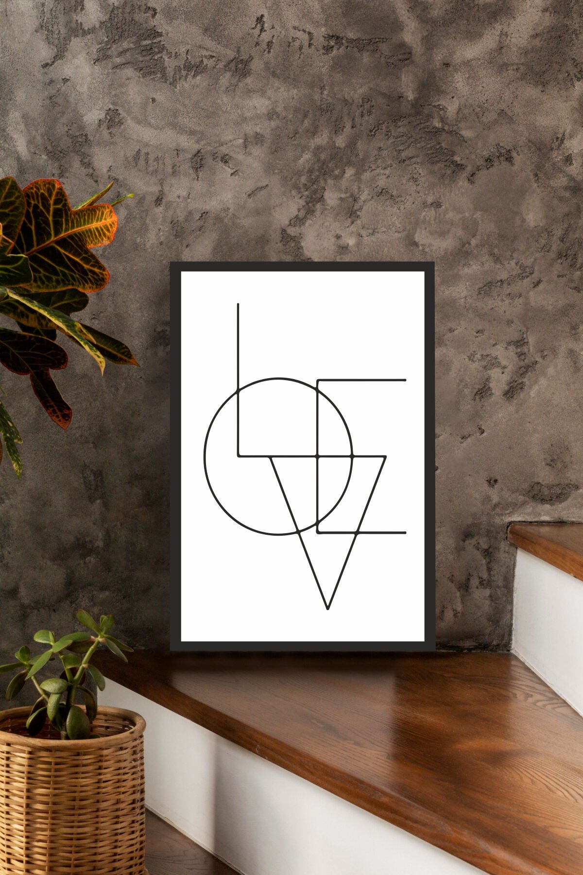 Home Yazılı Ahşap Mdf Çerçeve Görünümlü Mdf Tablo