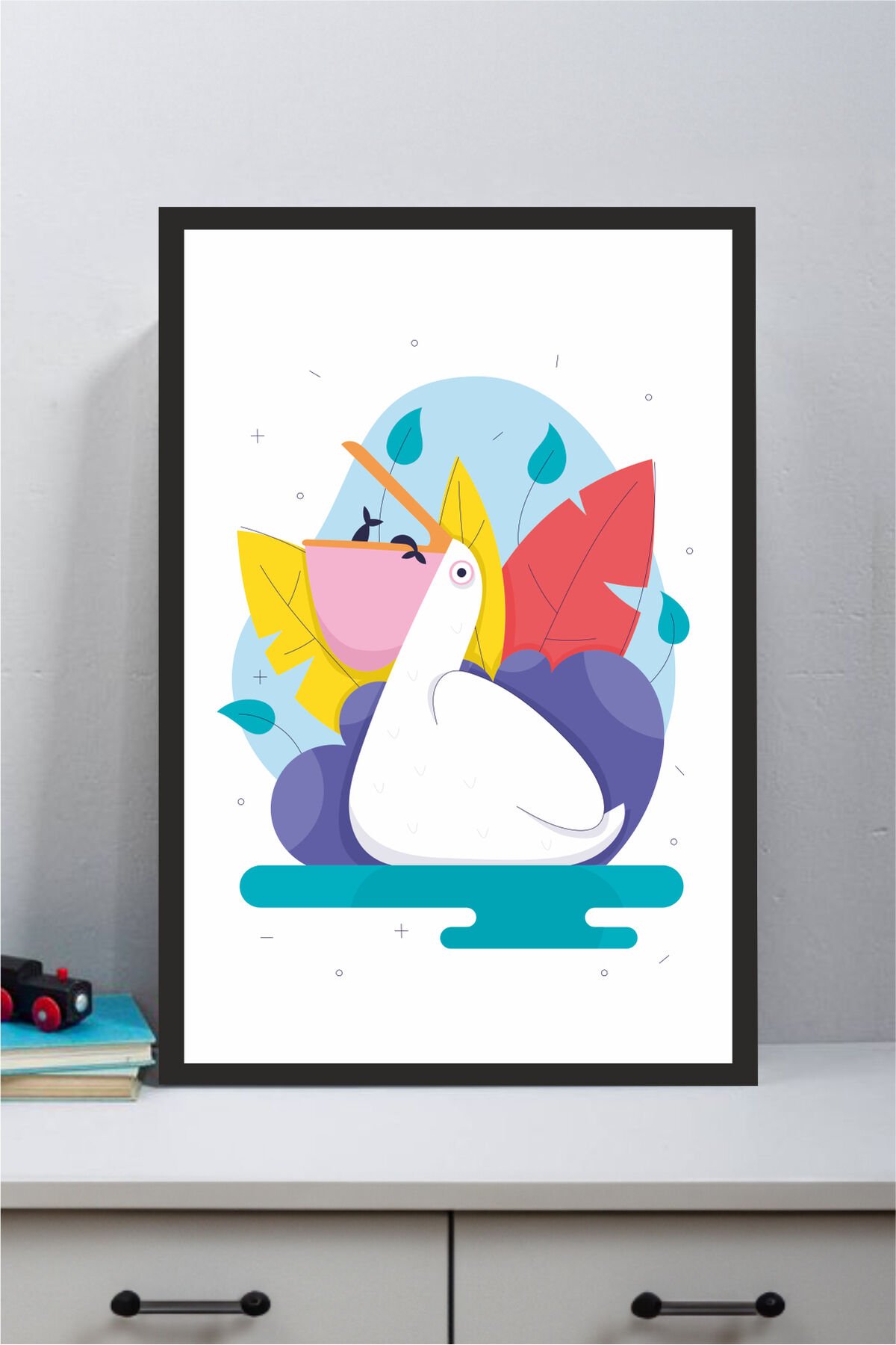 Çocuk Odası Tasarımlı Çerçeve Görünümlü Mdf Tablo