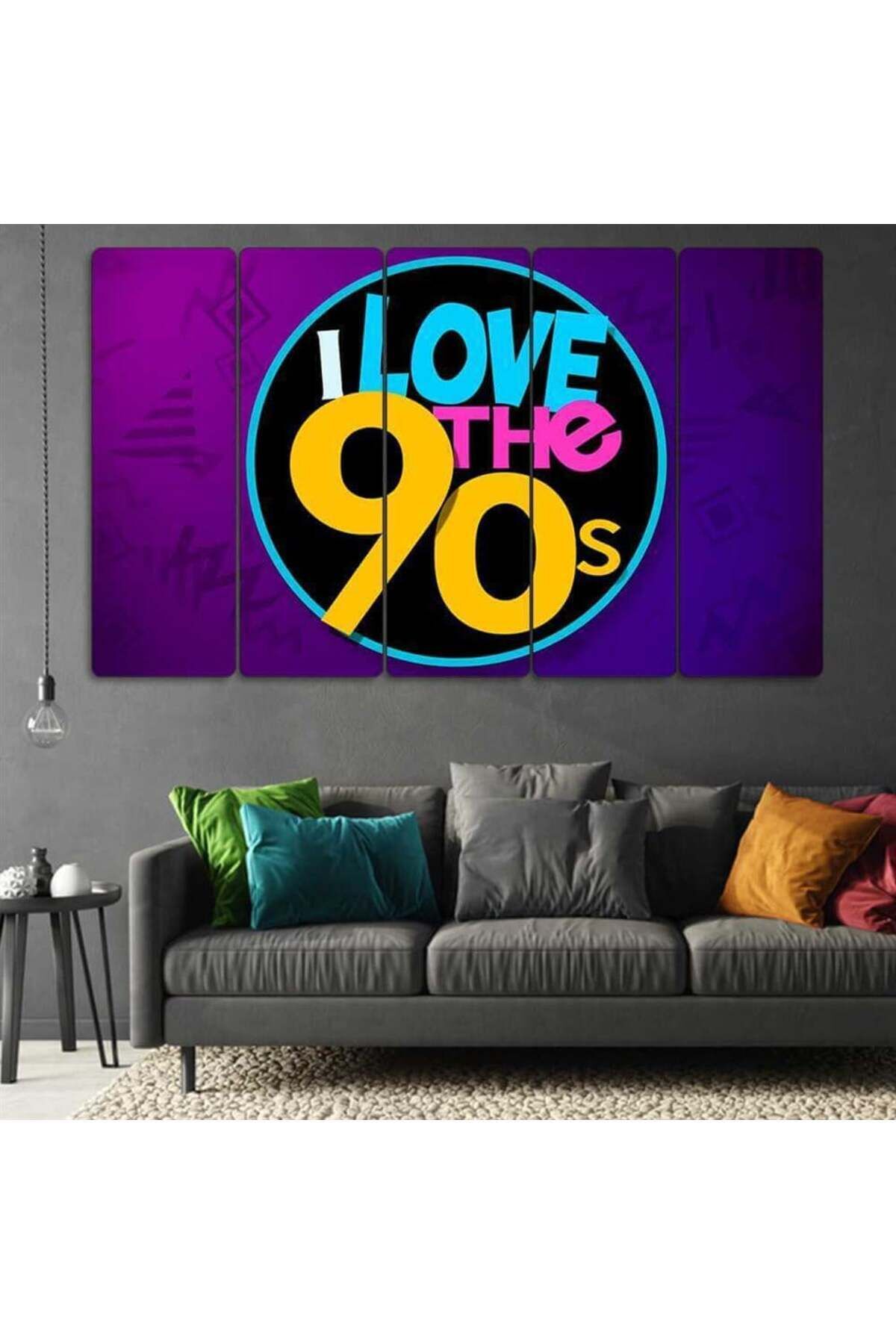 I Love The 90's - 5 Parçalı Tablo