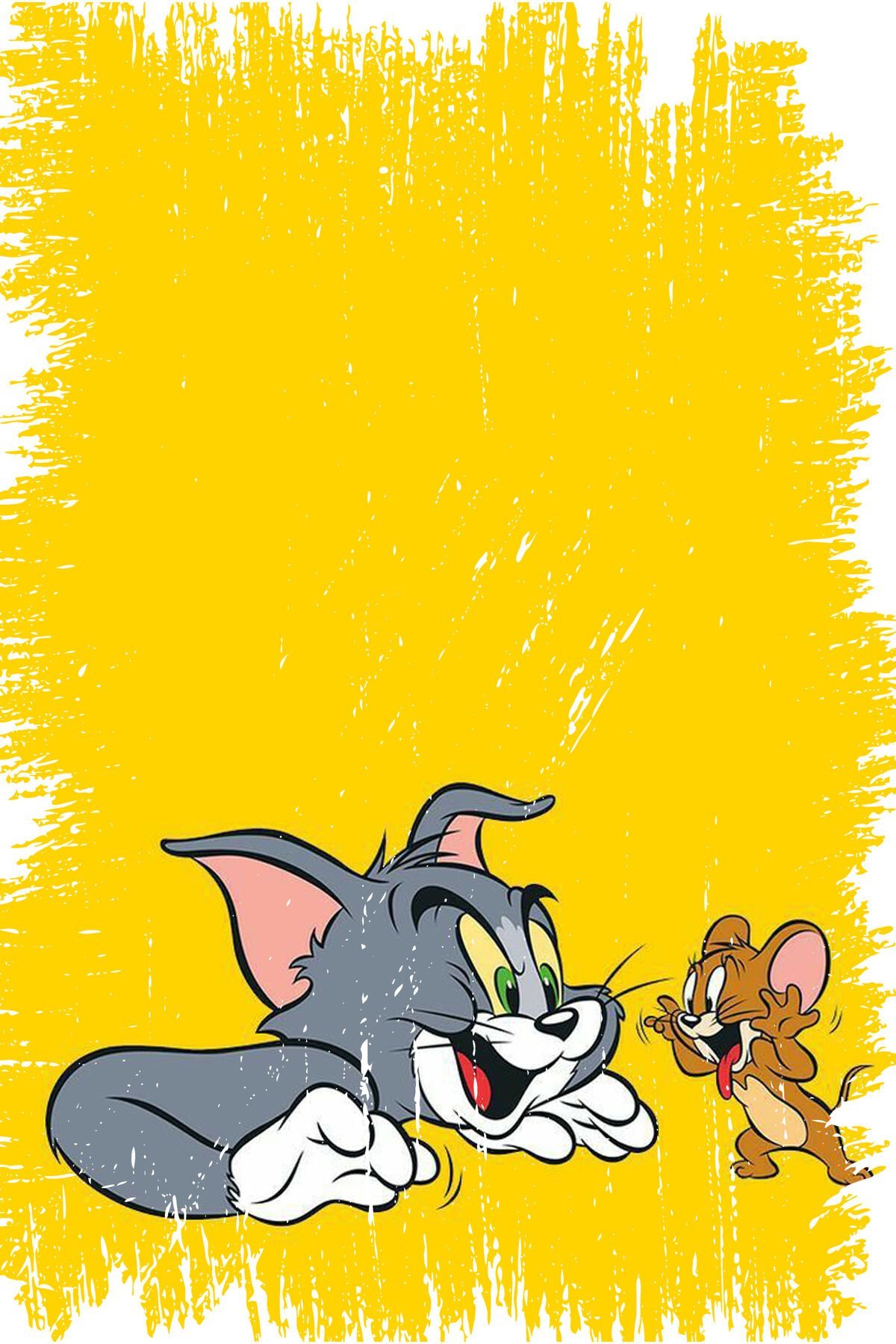 Tom ve Jerry Tasarımlı Ahşap Poster