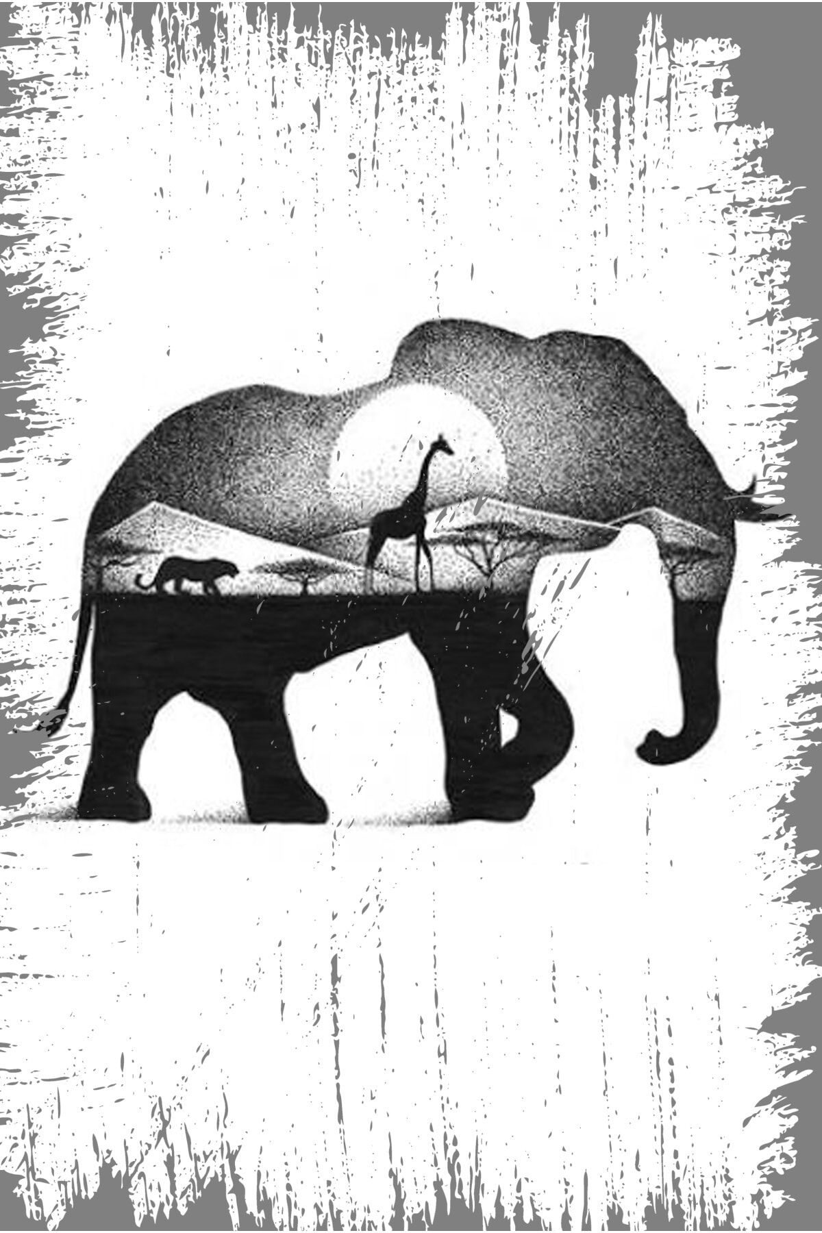 Retro Ahşap Duvar Poster 20x30