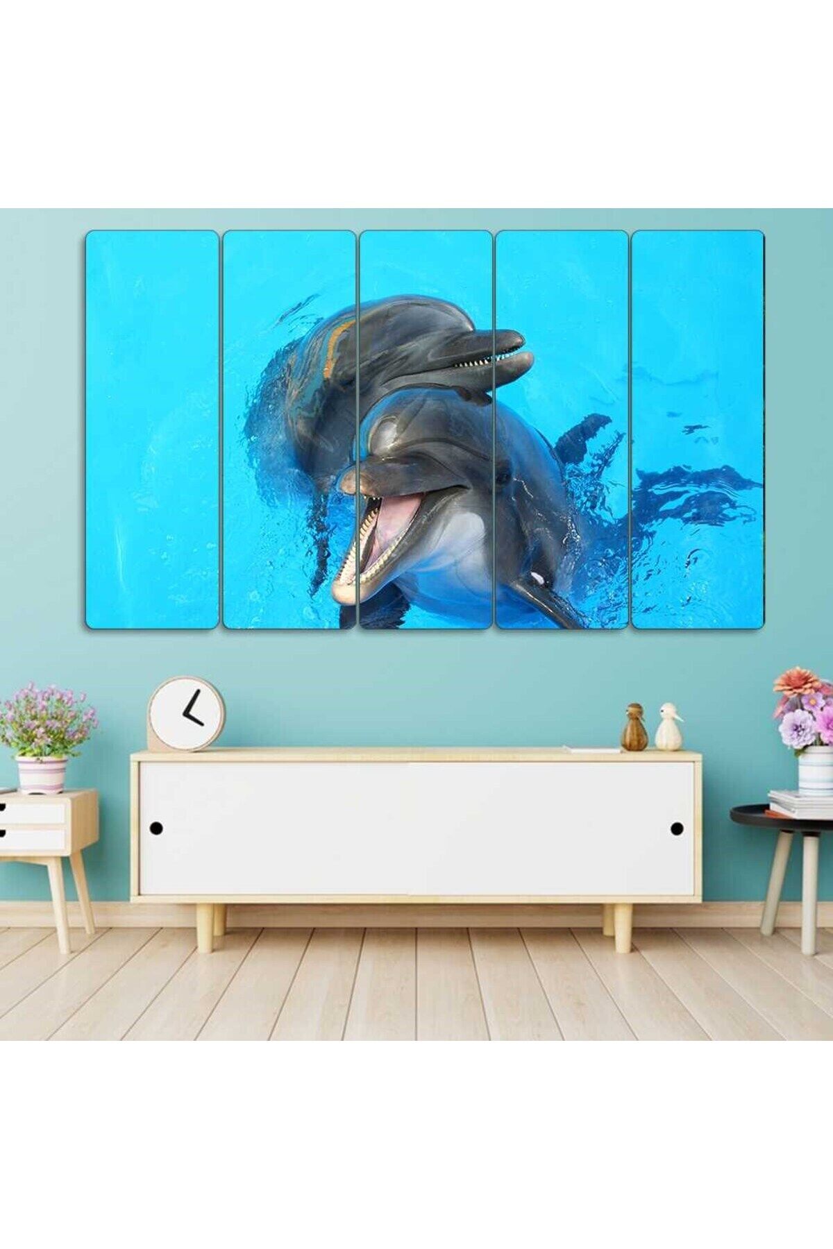 Yunus Balıkları, Havuz - 5 Parçalı Tablo