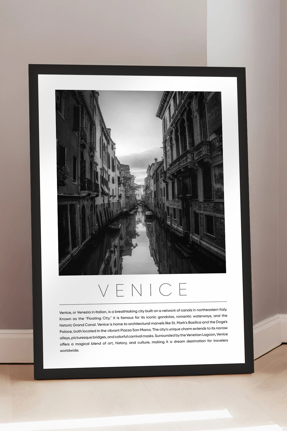 Dünya Şehirleri Koleksiyonu Çerçeve Görünümlü Mdf Tablo