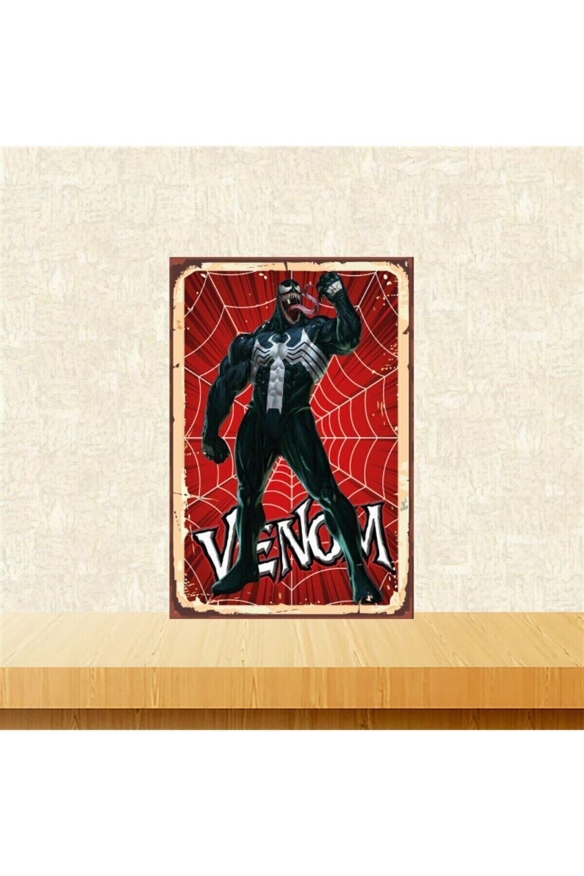 Venom Retro Ahşap Tablo Tkfx5833