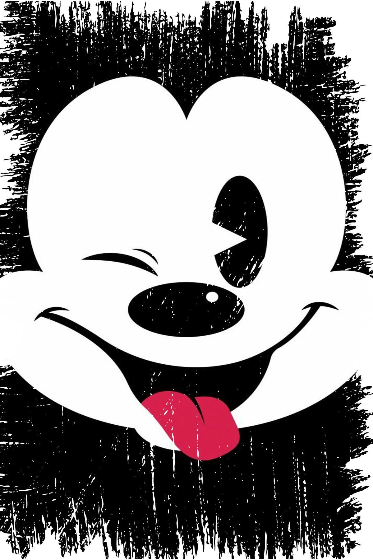 Mickey Mouse Tasarımlı Ahşap Poster