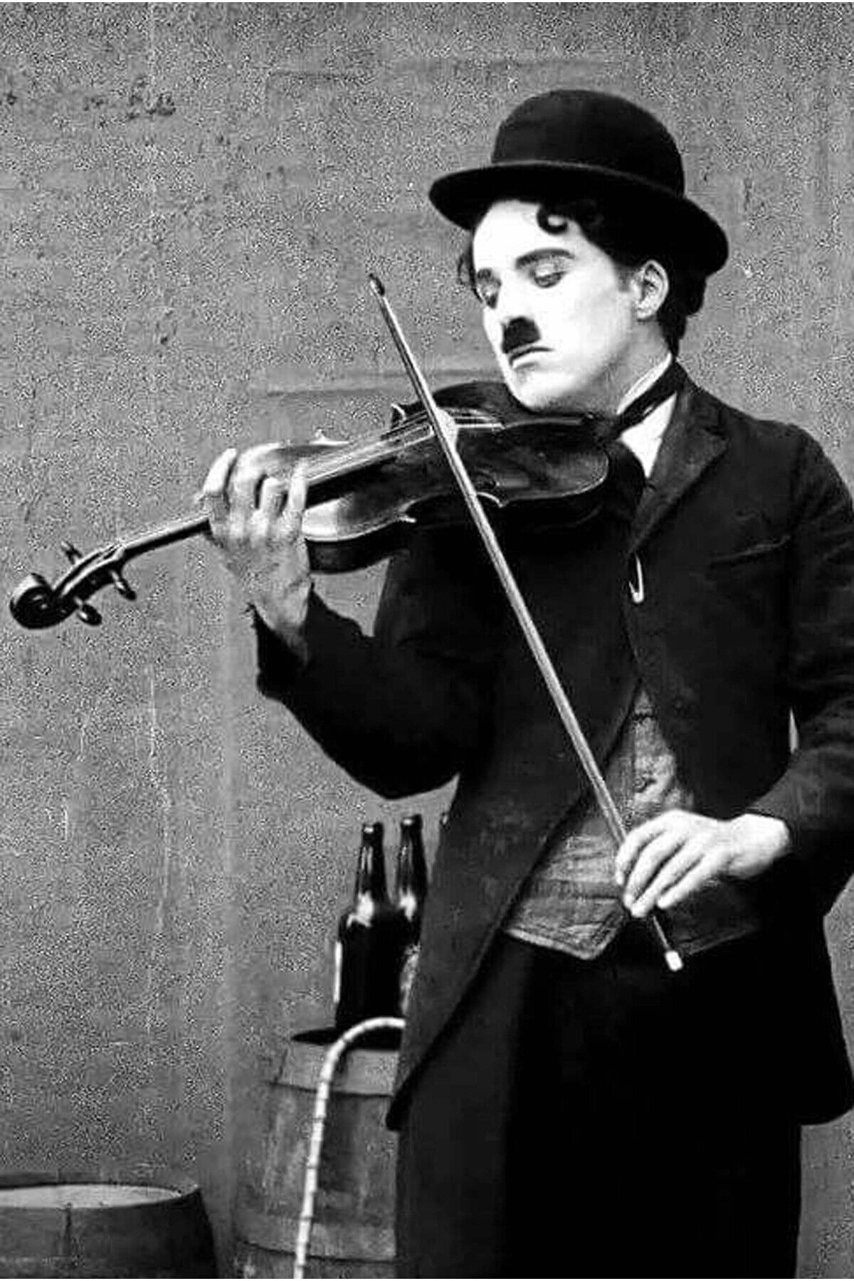 Charlie Chaplin Tasarımlı Ahşap Poster