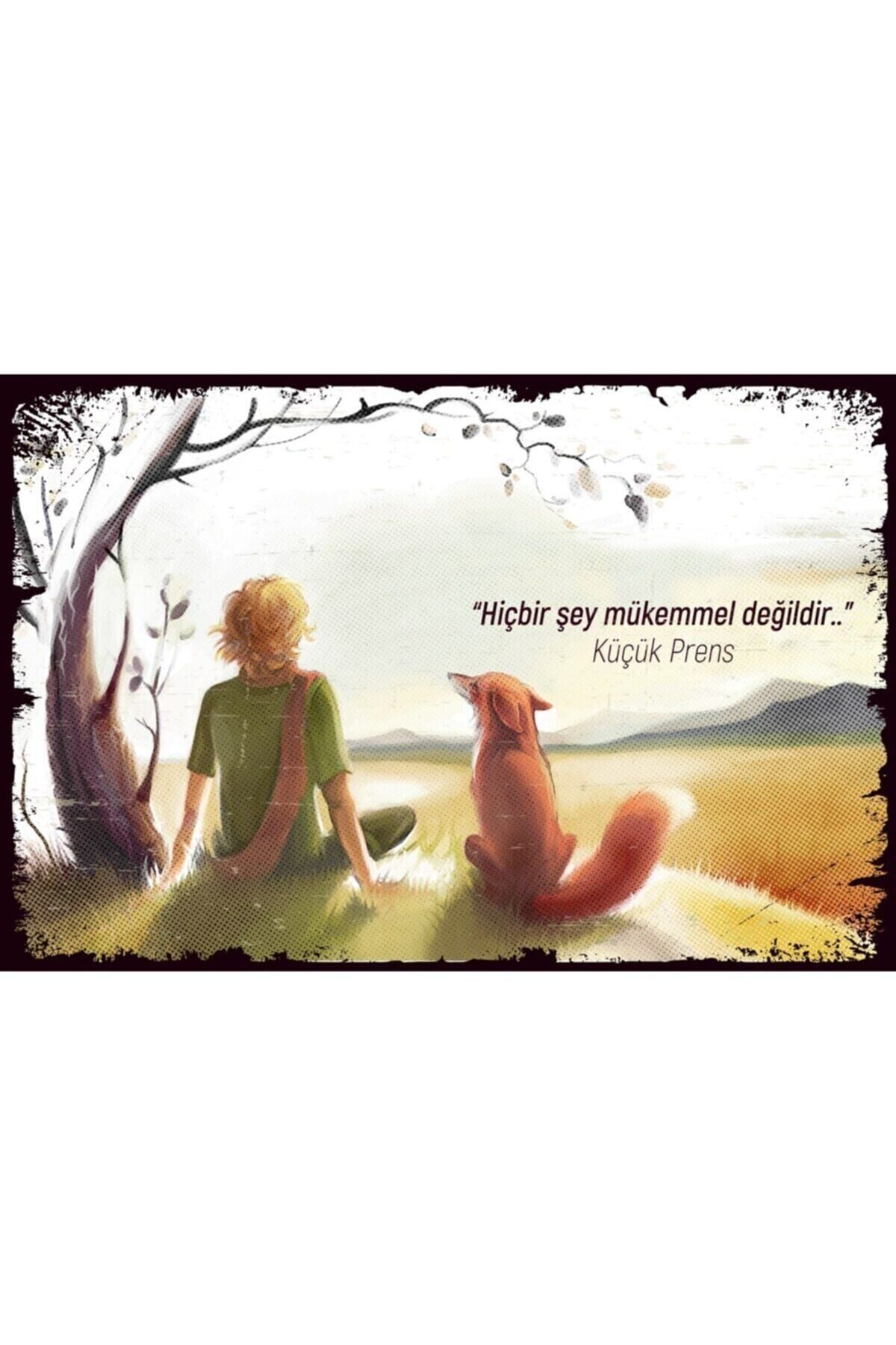 Küçük Prens Ahşap Retro Poster003