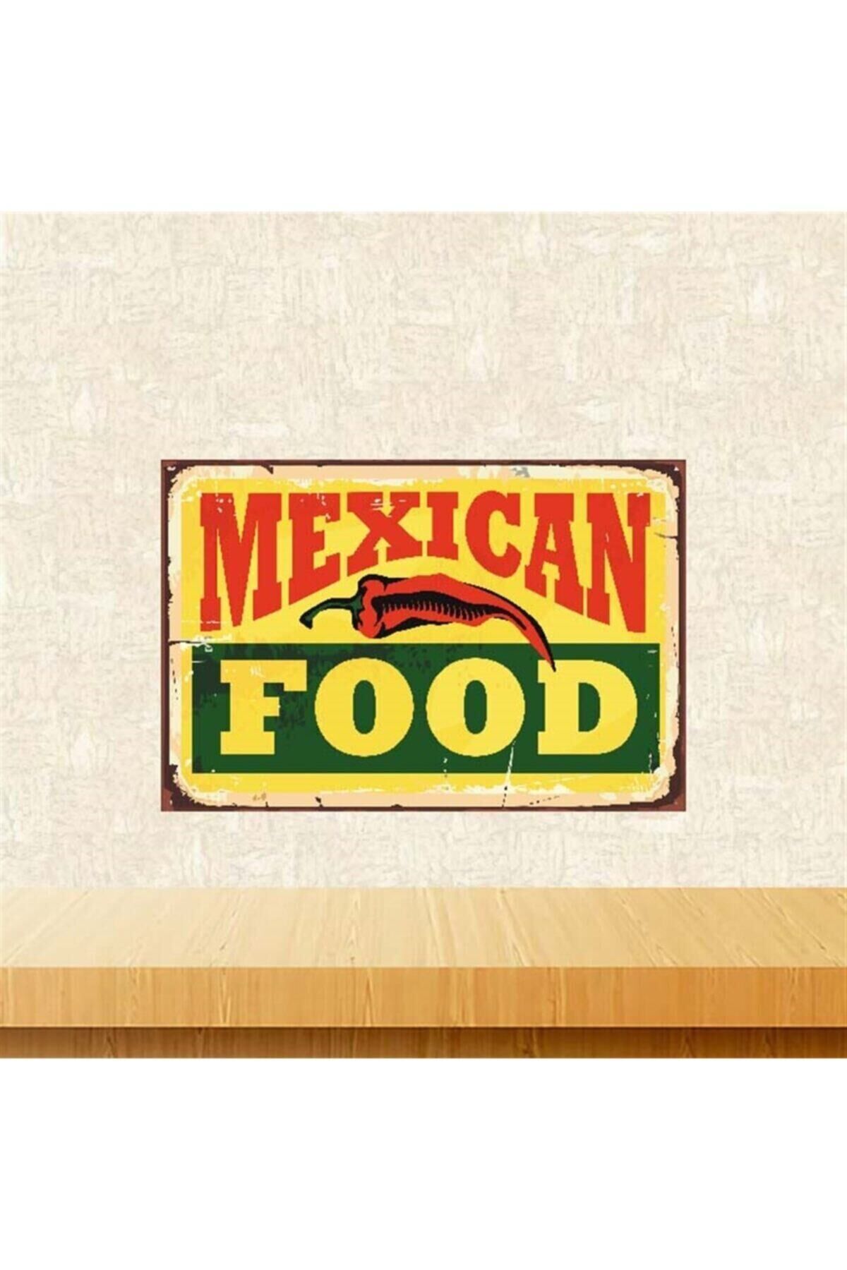 Food Temalı Retro Ahşap Tablo Tkfx4048 20 30 cm