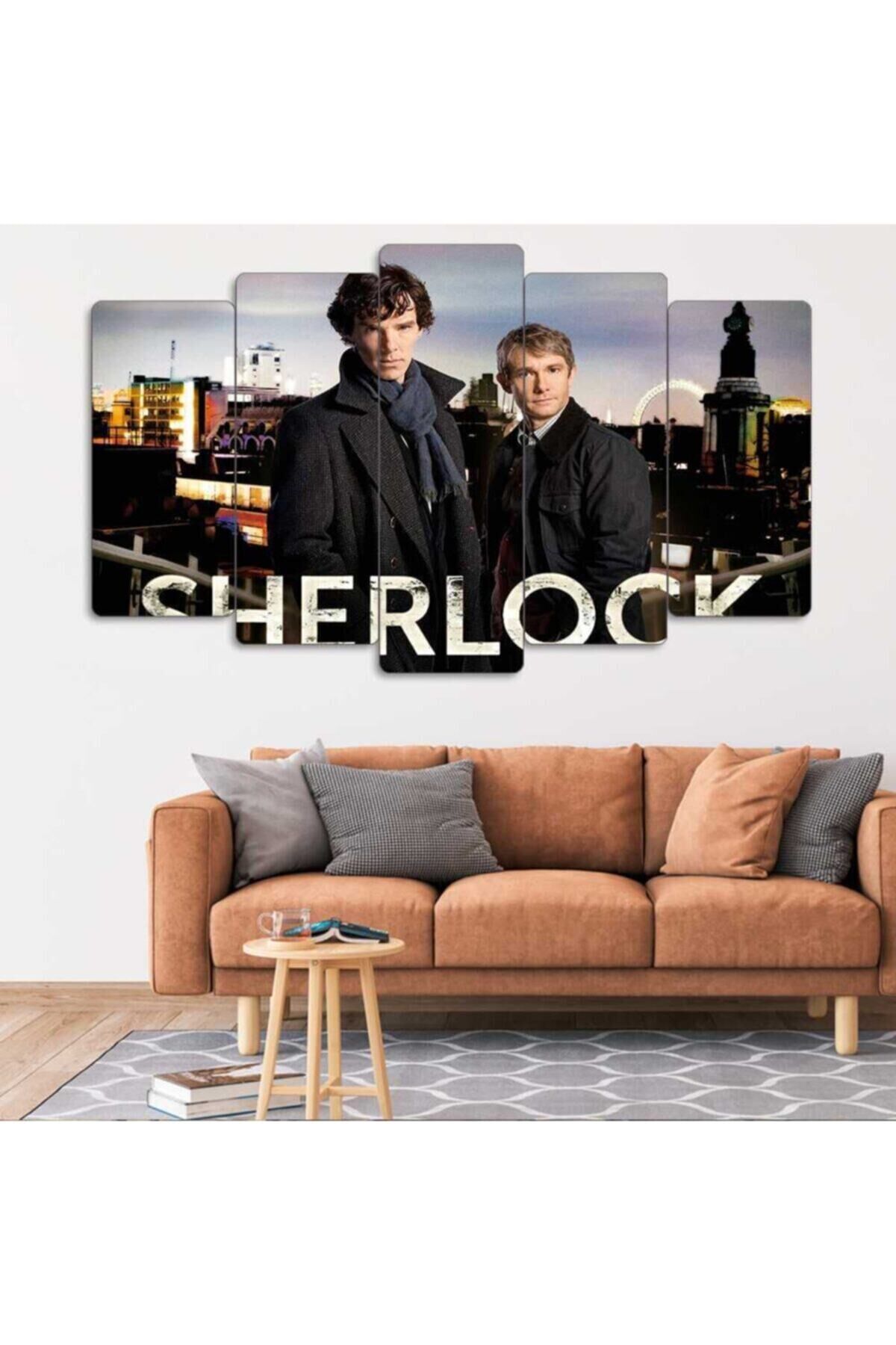 Sherlock Holmes - 5 Parçalı Tablo