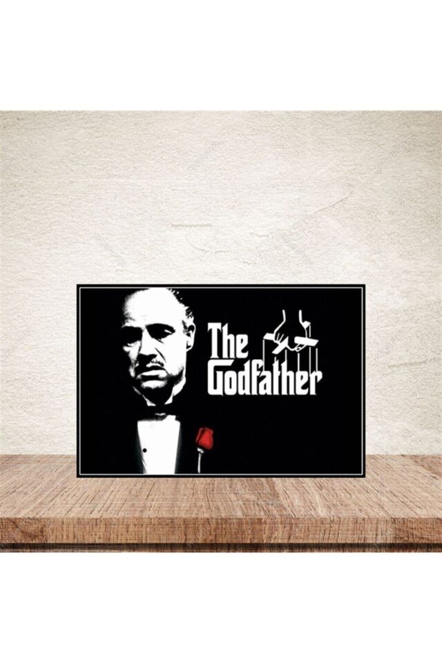 The Godfather Retro Ahşap Poster