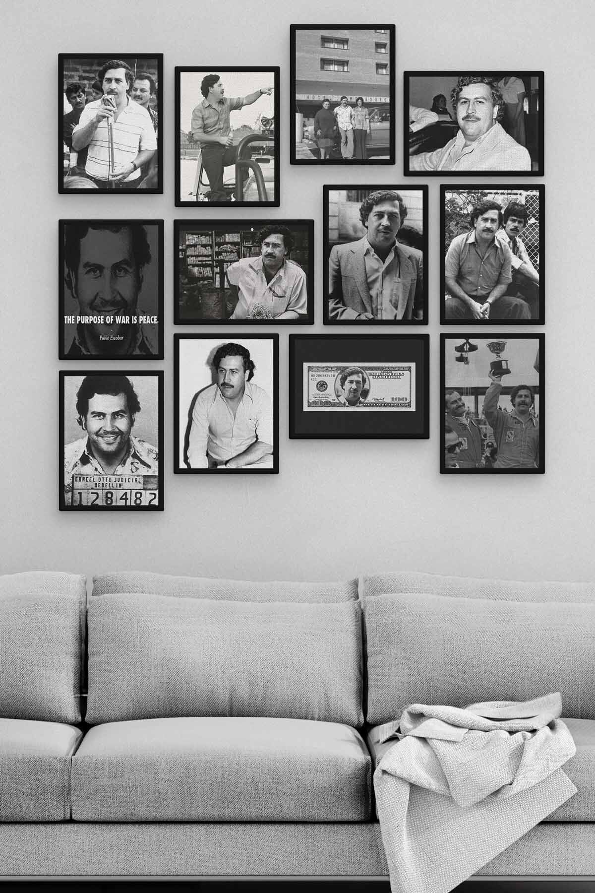 Escobart 12 Parça Ahşap Mdf Tablo Zlltb271