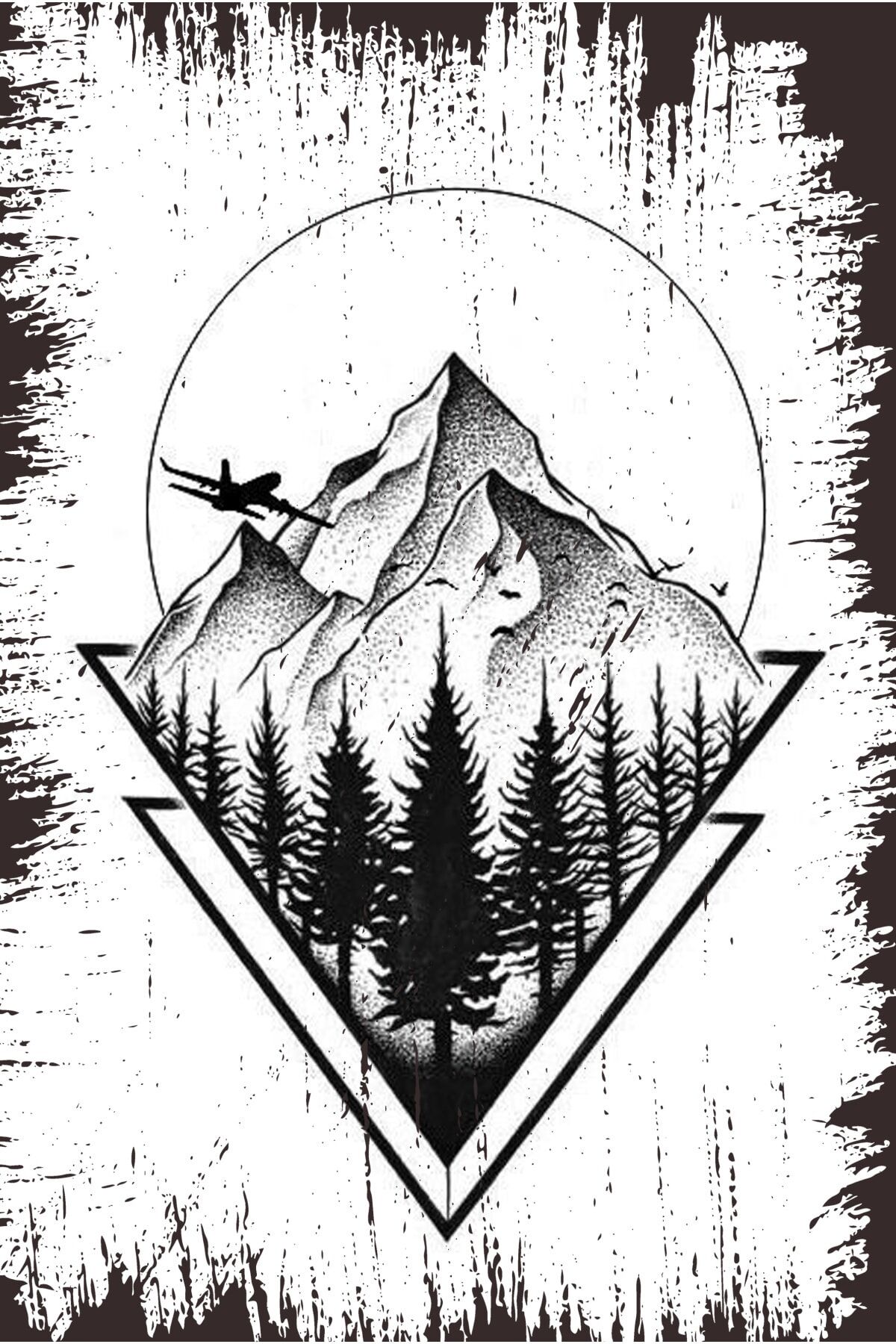 Retro Ahşap Duvar Poster 20x30