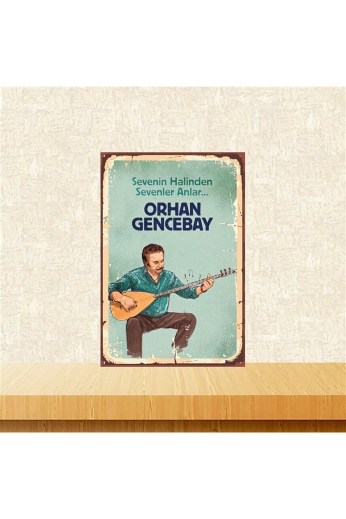 Orhan Gencebay Sevenin Halinden 20-30 Cm Retro Ahşap Poster Tkfx4490