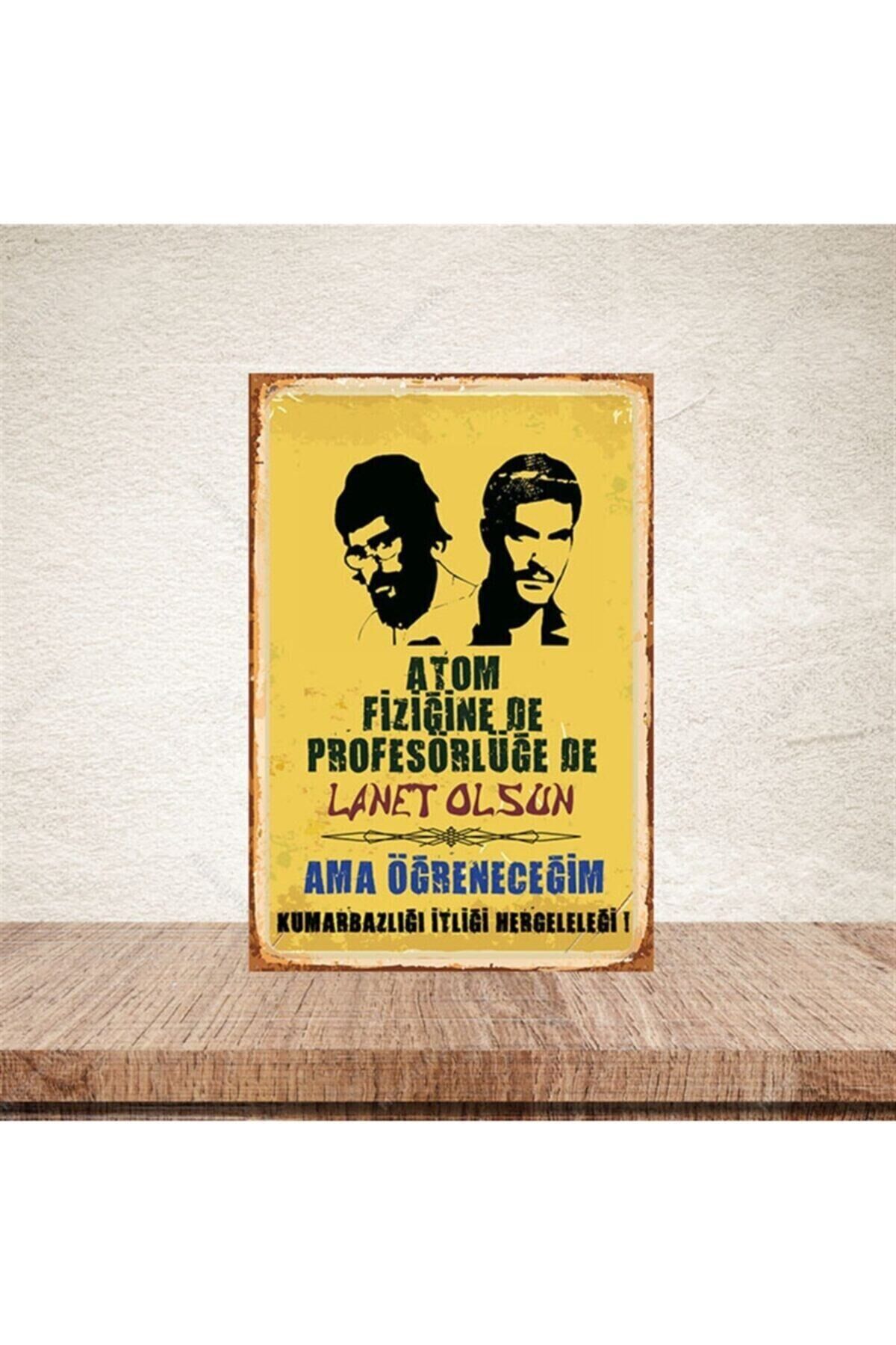 Lanet Olsun 20x30cm Retro Ahşap Poster