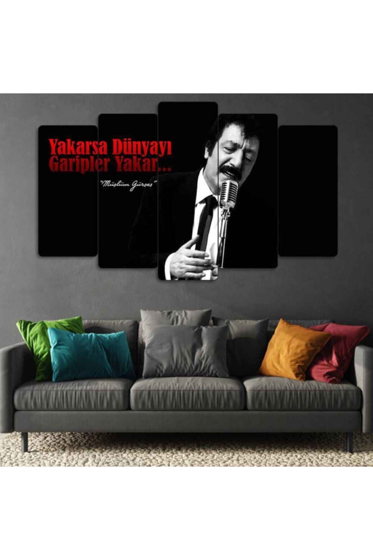 Müslüm Gürses - 5 Parçalı Tablo