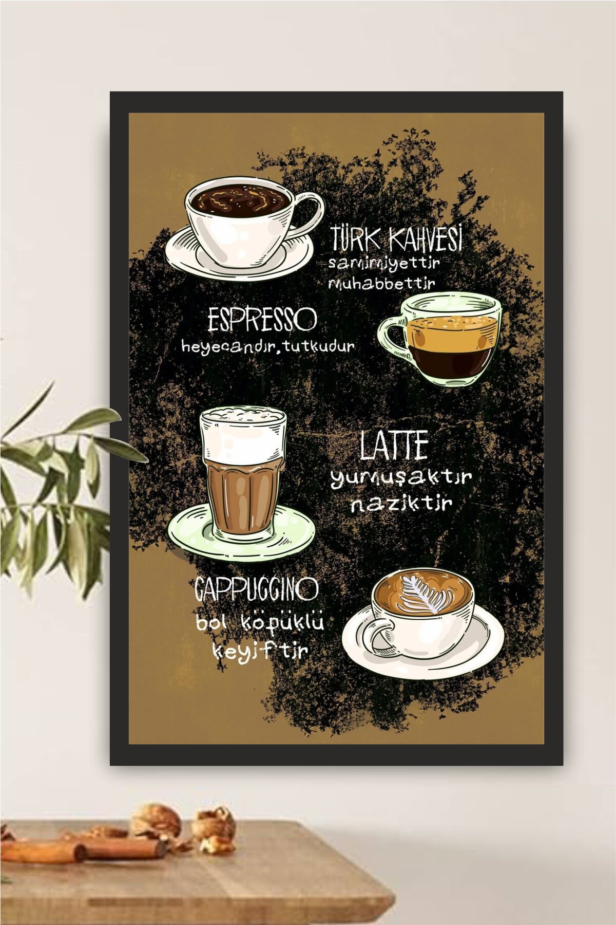 mutfak tasarımlı Çerçeve Görünümlü Mdf Tablo