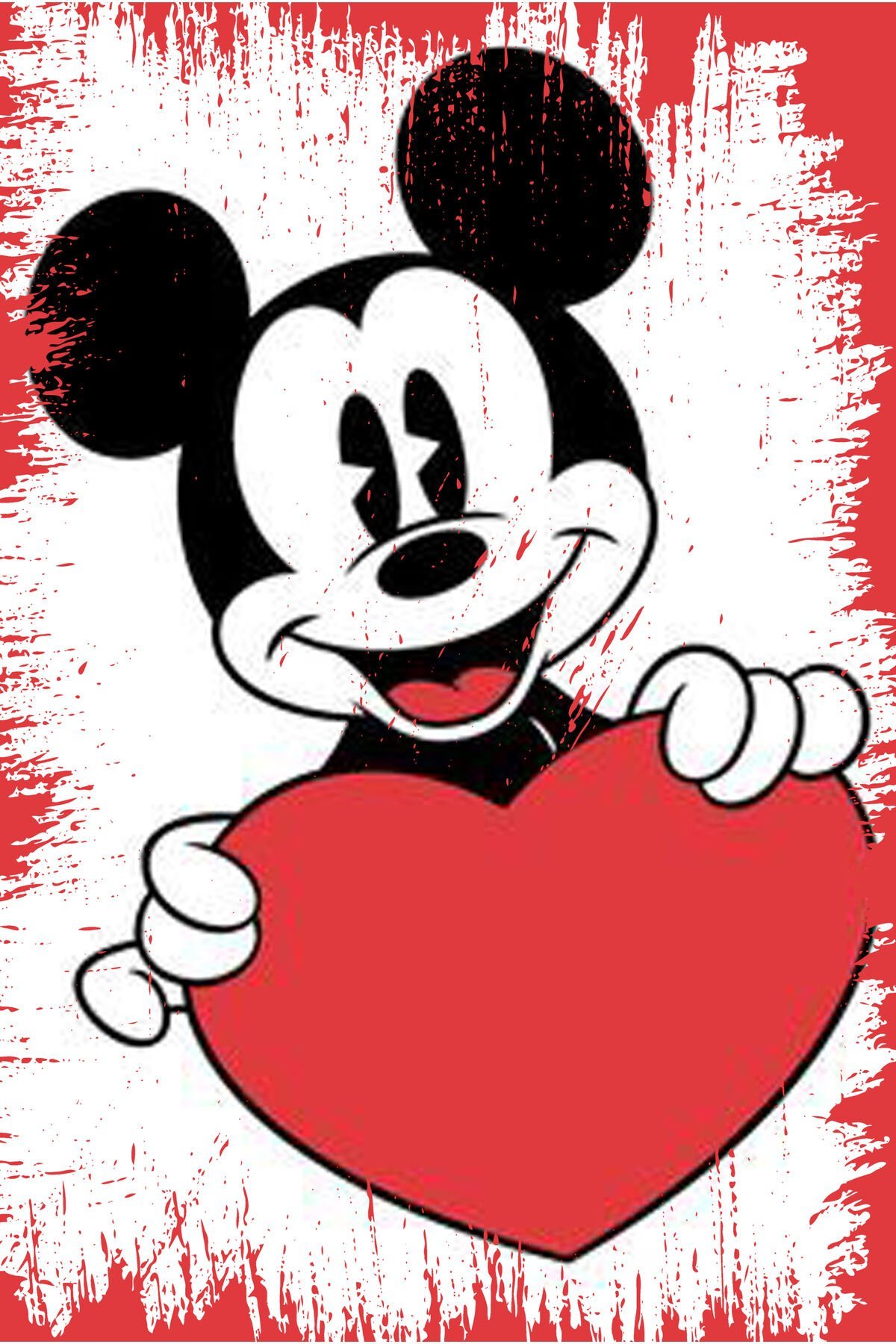 Mickey Mouse Tasarımlı Ahşap Poster