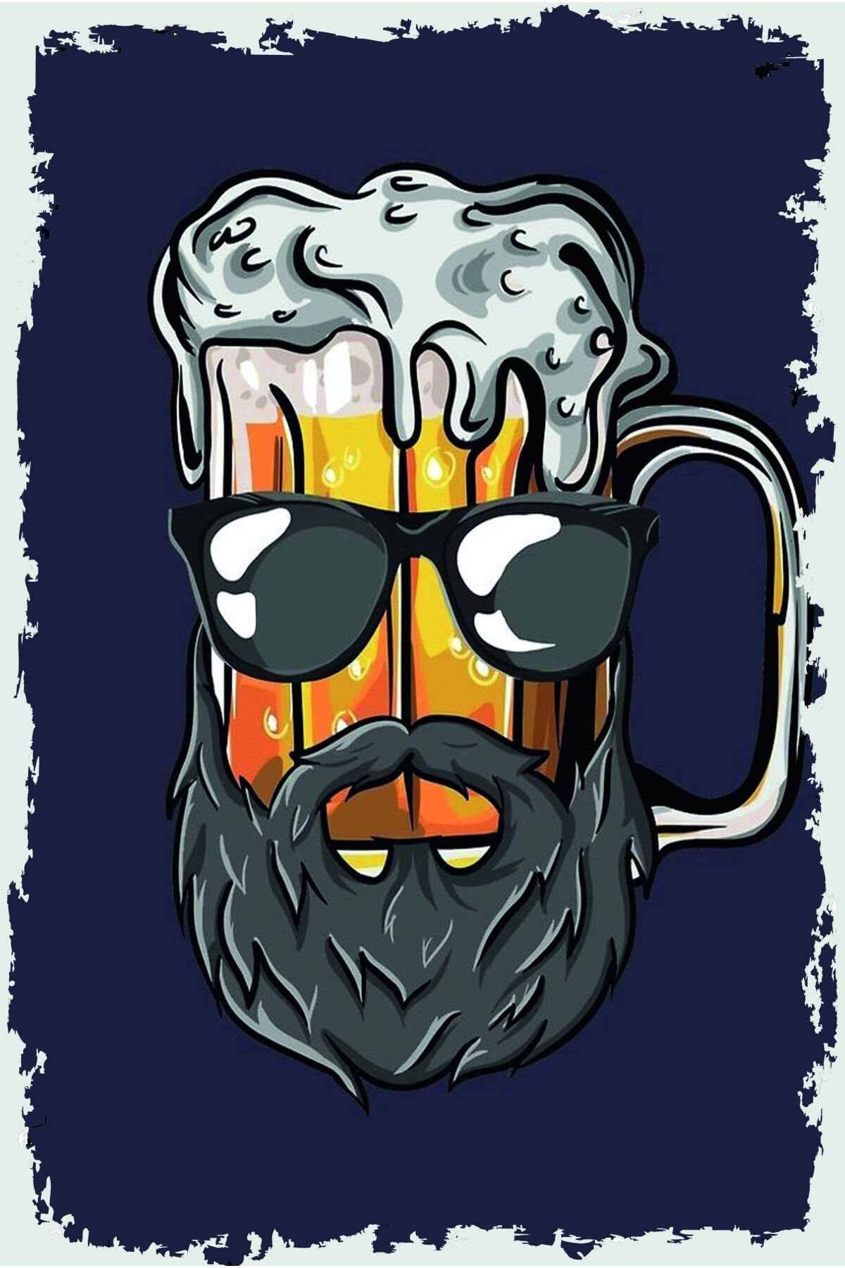 Retro Ahşap Duvar Poster 20x30 cm