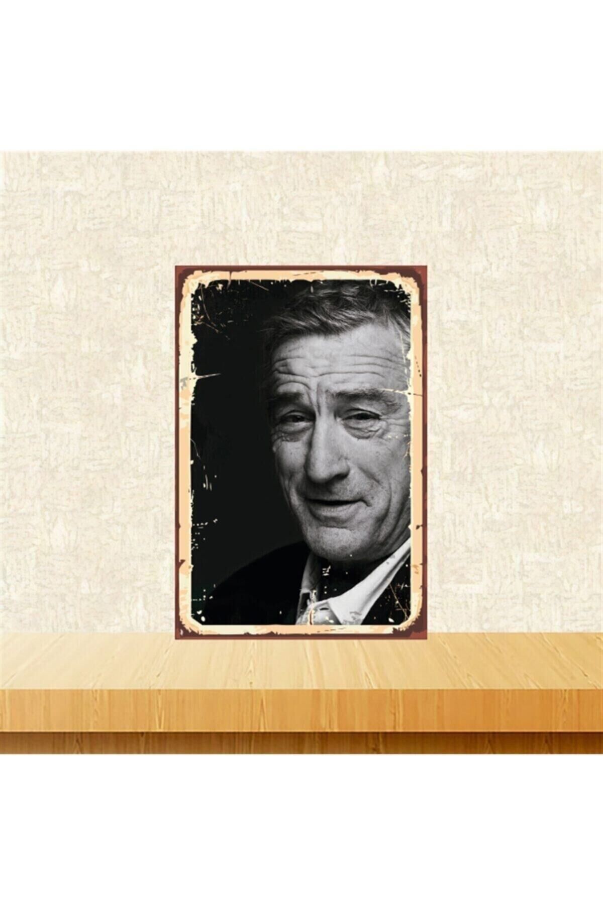 Robert De Nirotasarımlı 20-30 Cm Retro Ahşap Tablo Tkfx4699