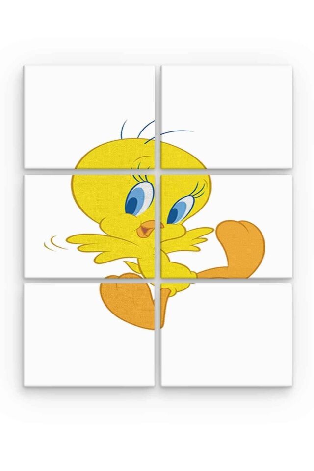 Tweety Bll2735 6 Parça Ahşap Mdf Tablo Nhl7232
