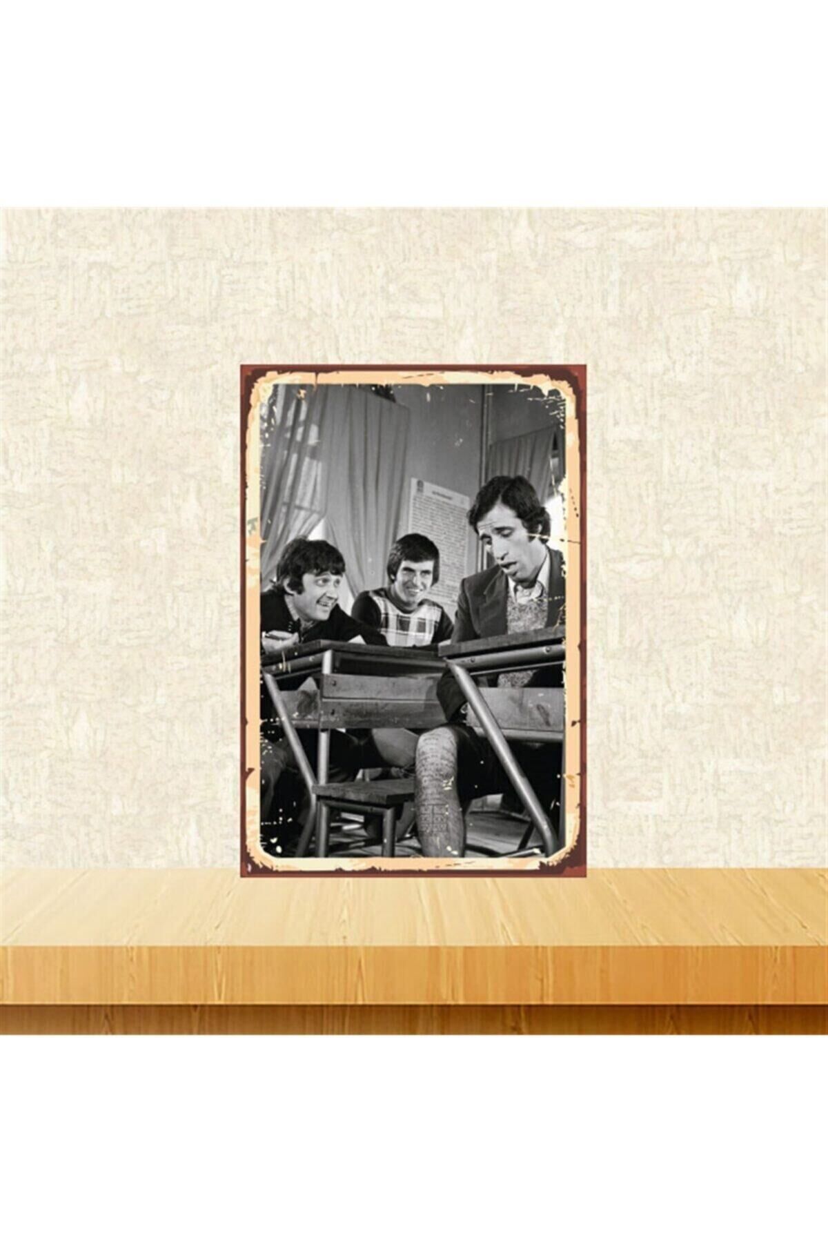 Hababam Sınıfı Şaban Güdük Ferit 20-30 Cm Retro Ahşap Tablo Tkfx4974