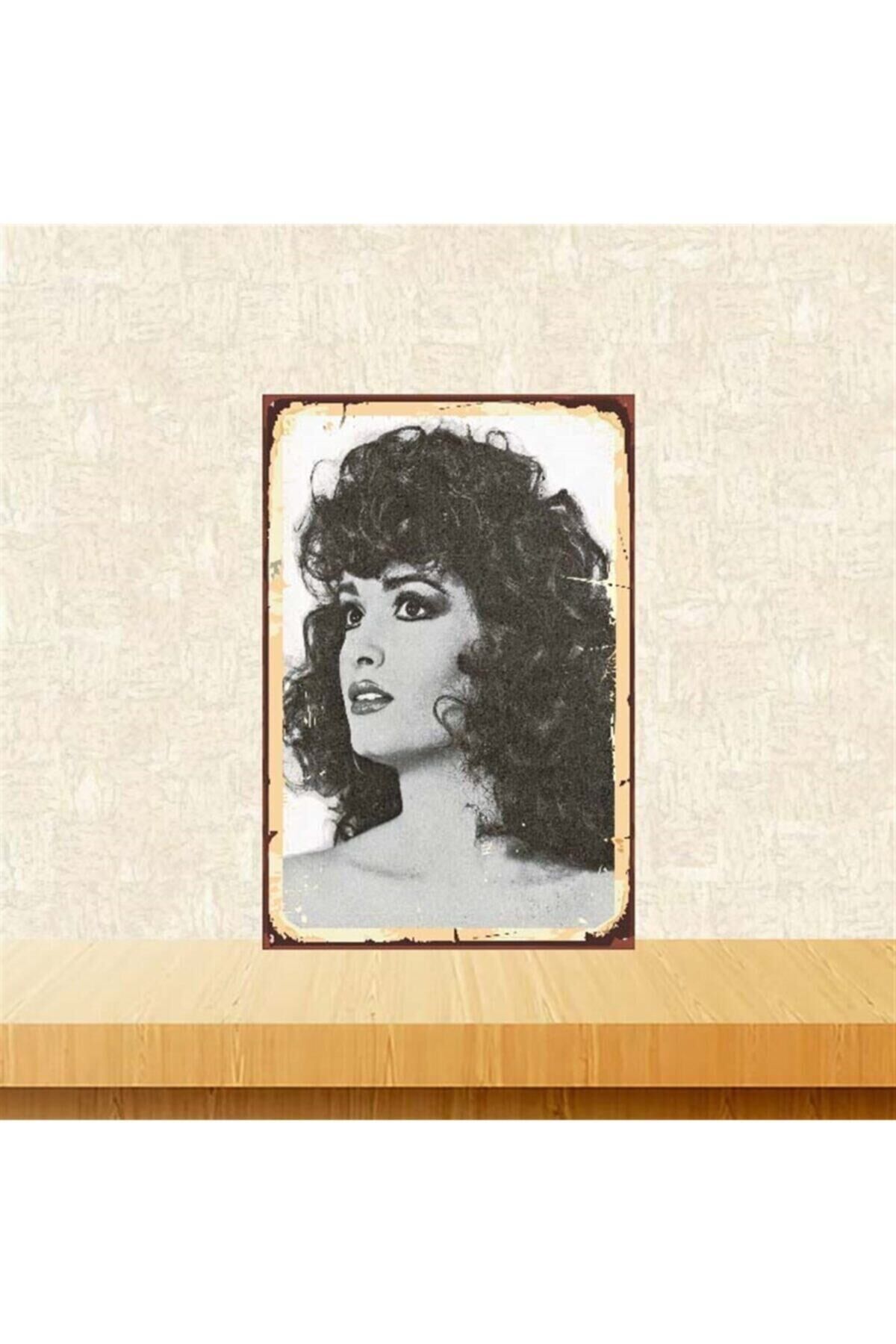 Müjde Ar 20x30 cm Retro Ahşap Poster Tkfx3914