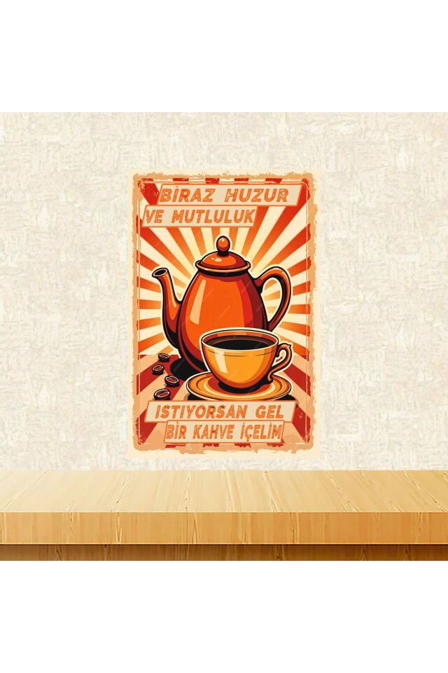Çay Sözleri Temalı 20 x 30 CM MDF Ahşap Duvar Tablosu Arkasından Yapışkan Mevcuttur