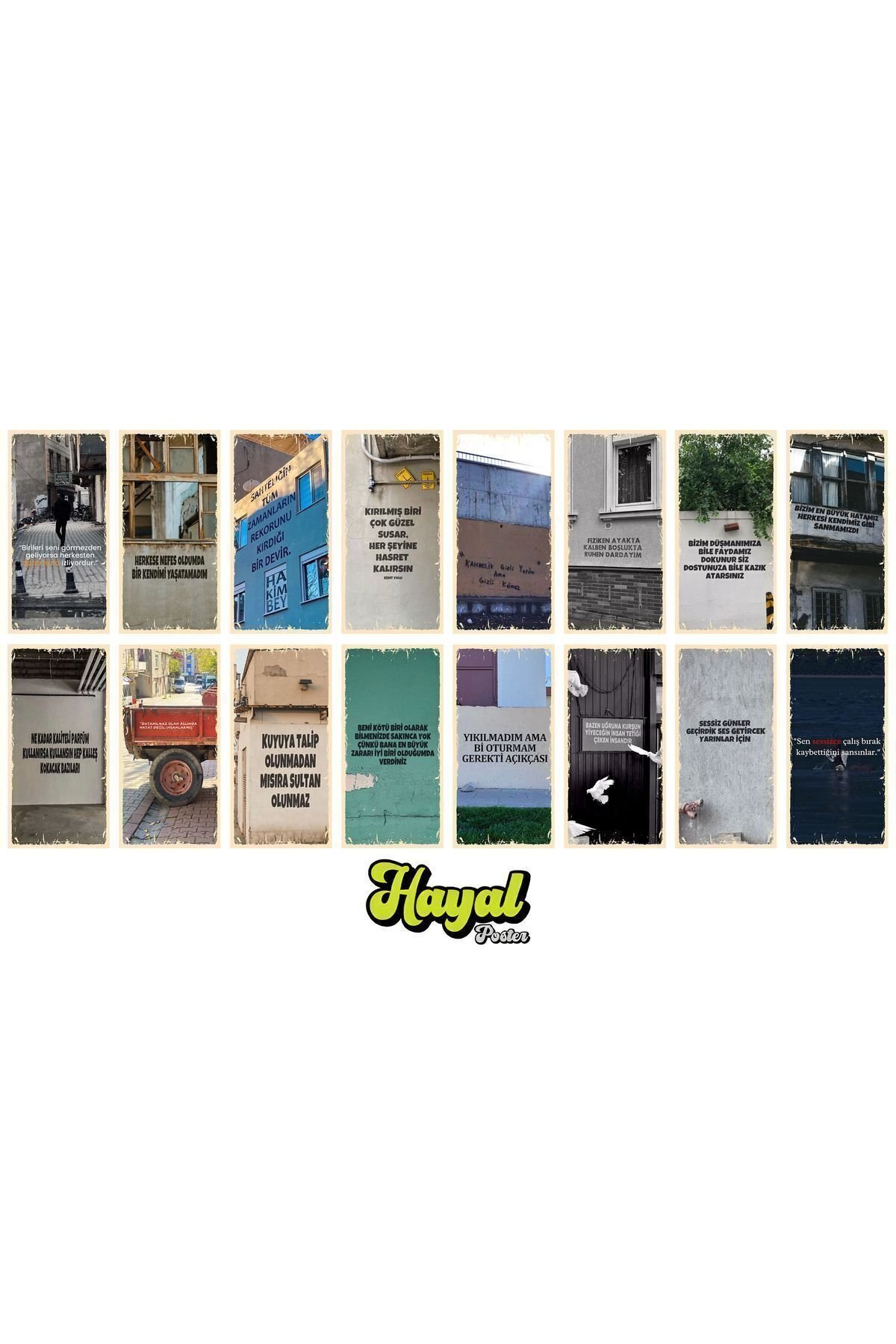 Özlü Sözler 16lı paket Duvar Süsleri