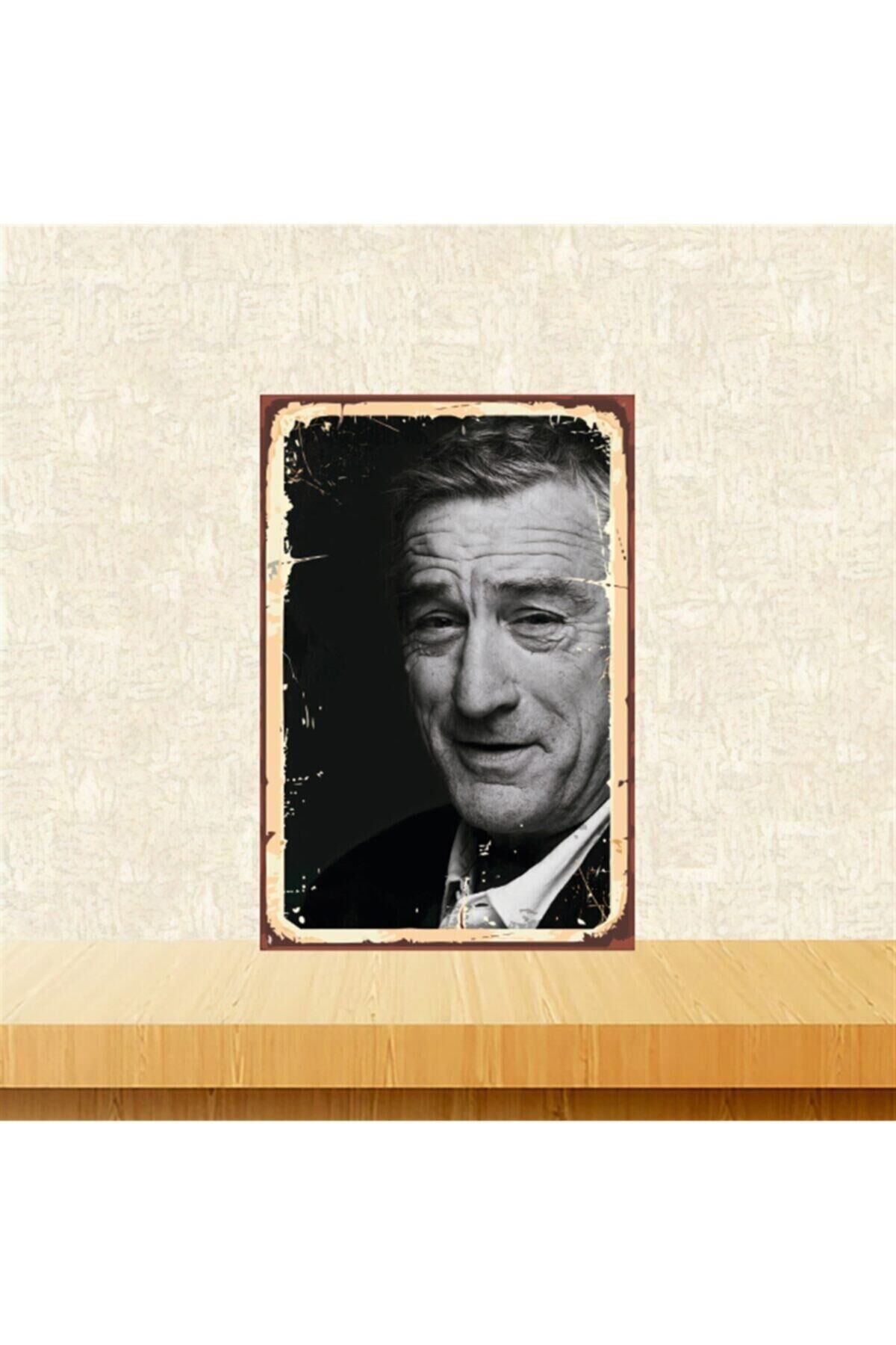 Robert De Nirotasarımlı 20-30 Cm Retro Ahşap Tablo Tkfx4699