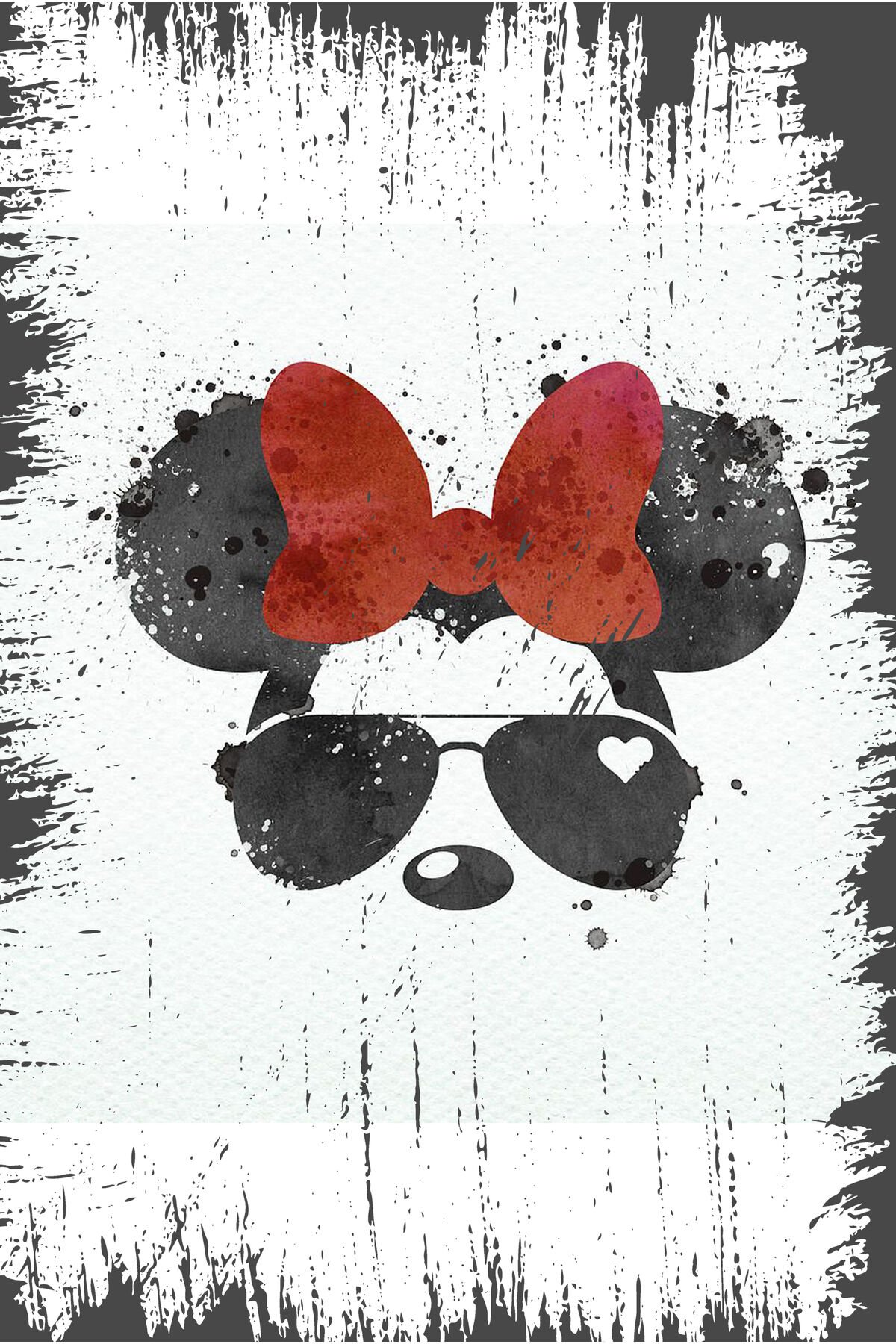 Mickey Mouse Tasarımlı Ahşap Poster