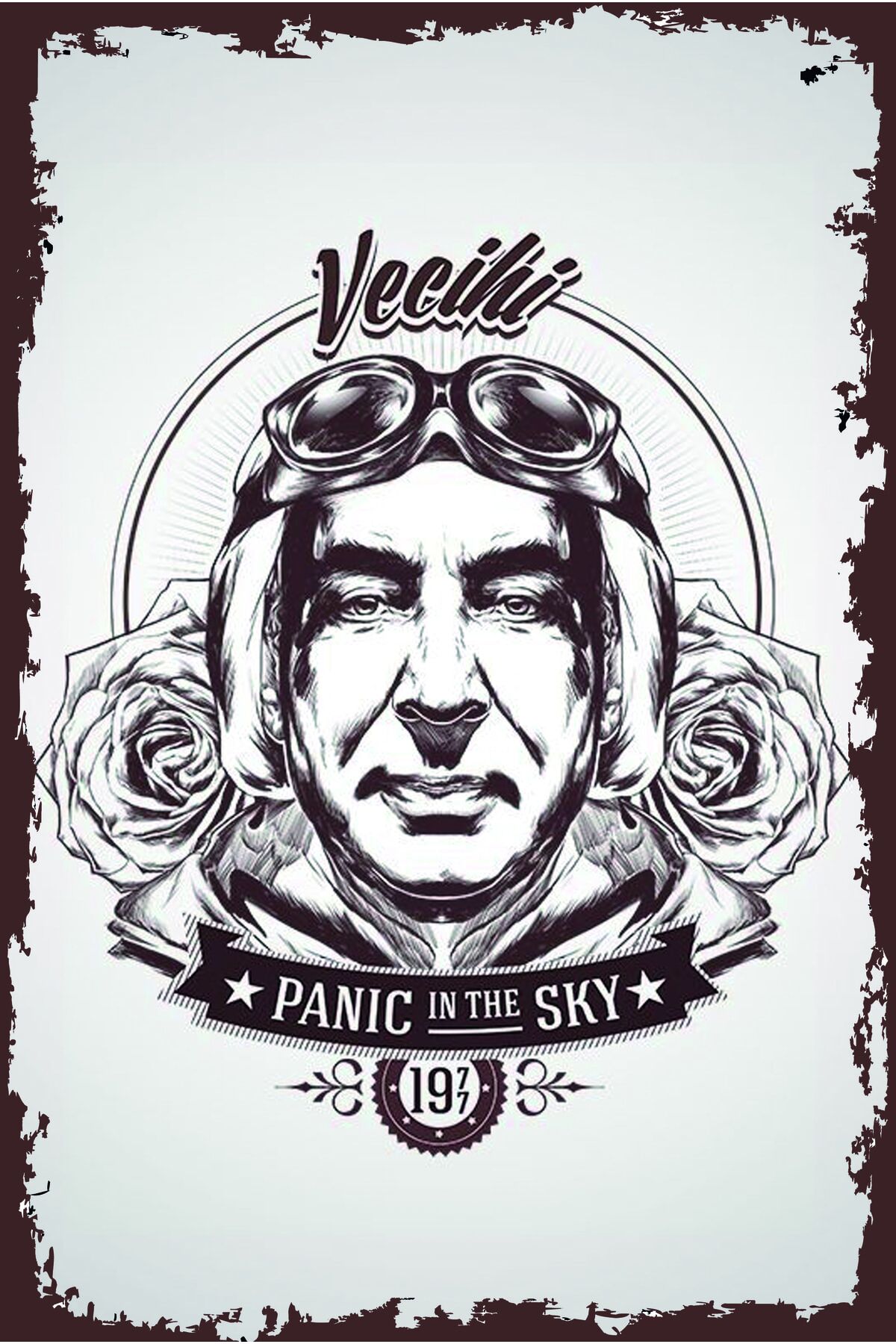 Vecihi Retro Ahşap Duvar Poster 20x30