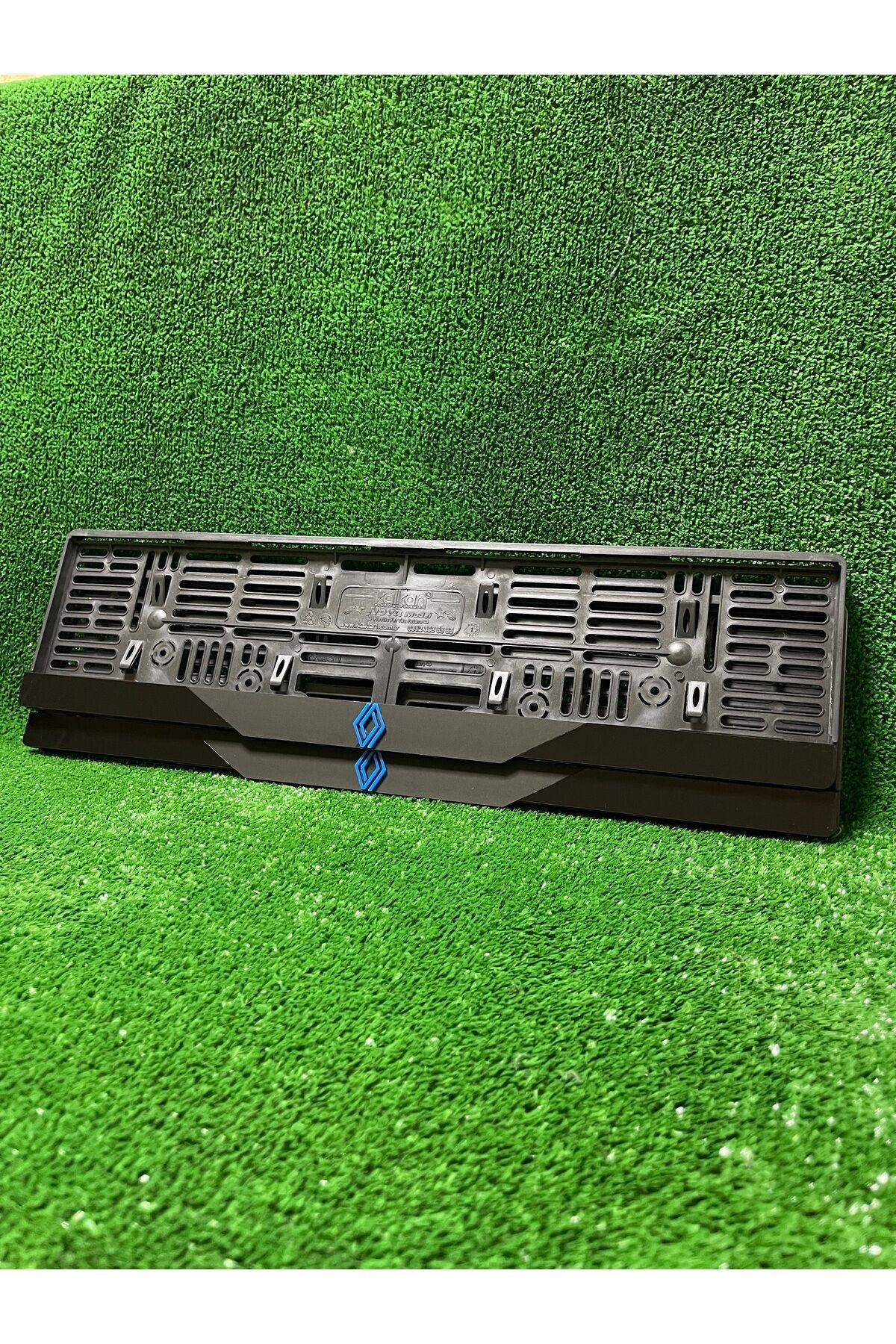 Pleksi Otomobil Plakalık Dubai Model Renault Mavi Logolu Plakalık