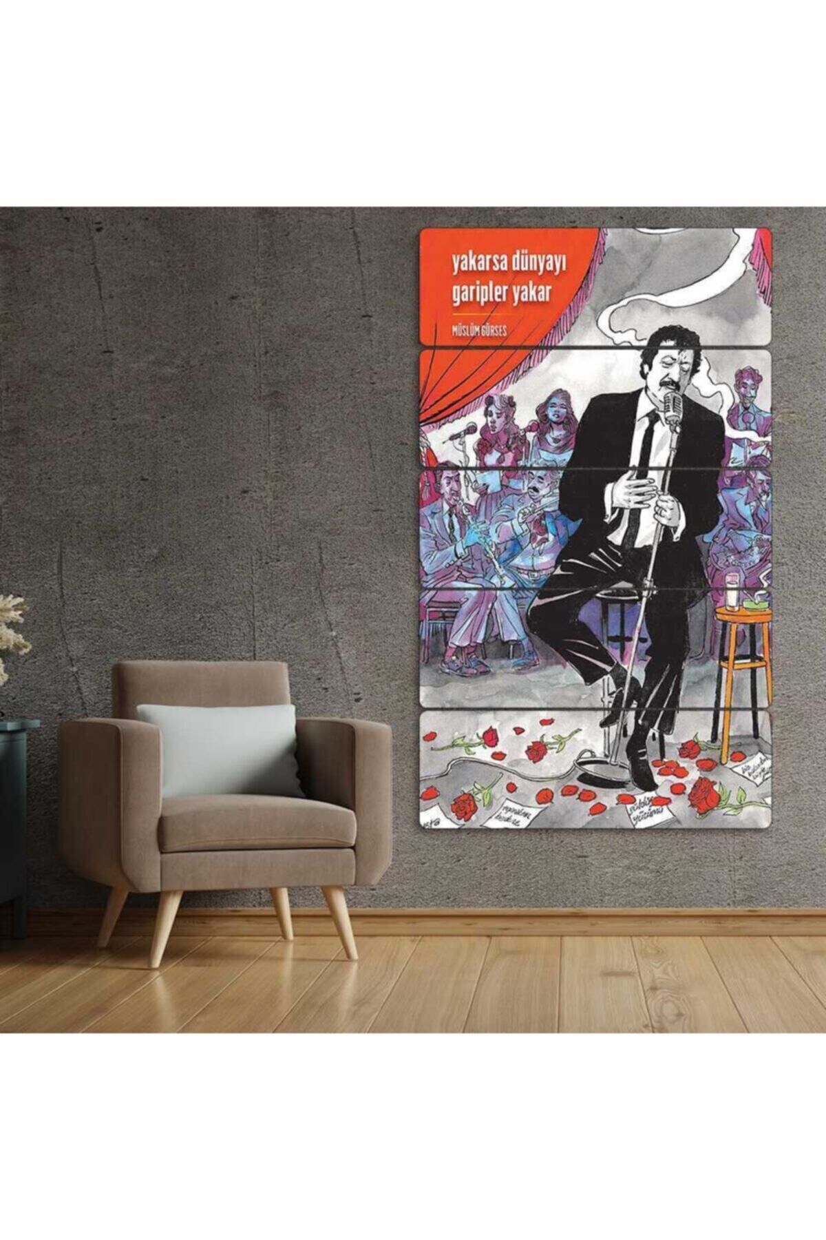 Müslüm Baba, Müslüm Gürses - 5 Parçalı Tablo