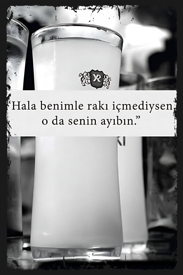 Sözleri Hala benimle içmediysen retro ahşap poster tablo