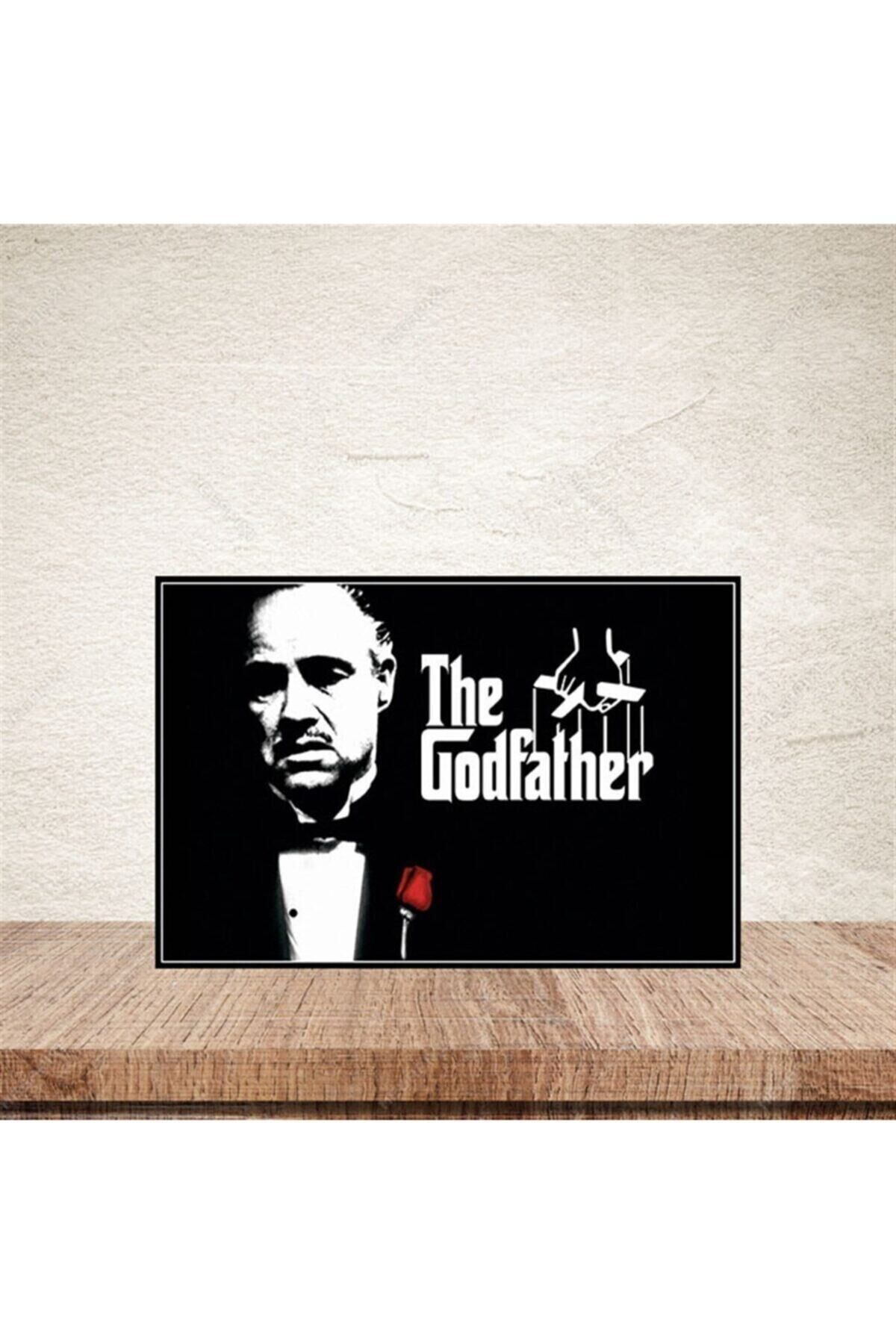 The Godfather Retro Ahşap Poster