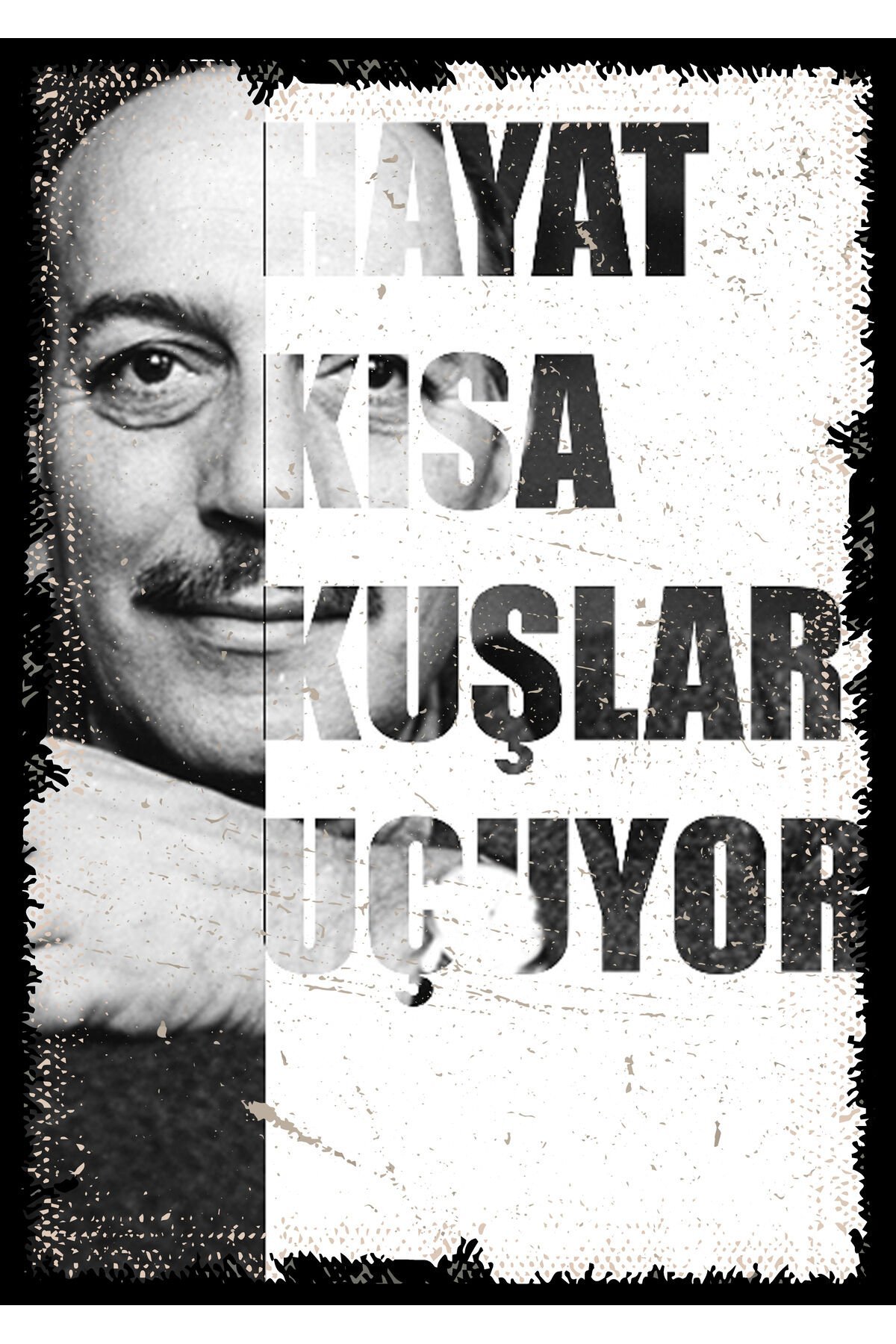 Cemal Süreya Tasarımlı Ahşap Poster
