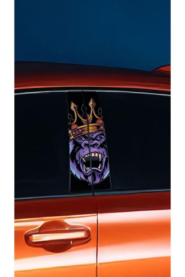 Araç Kapı Direk Kaplama Folyosu Goril (SAĞ SOL TAKIM) (2 ADET) - 22x50 Cm