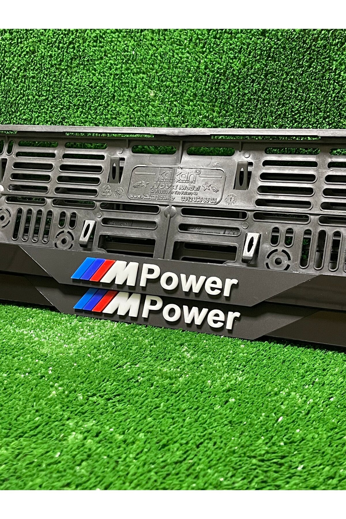 Pleksi Otomobil Plakalık Dubai Model BMW M POWER Logolu Plakalık