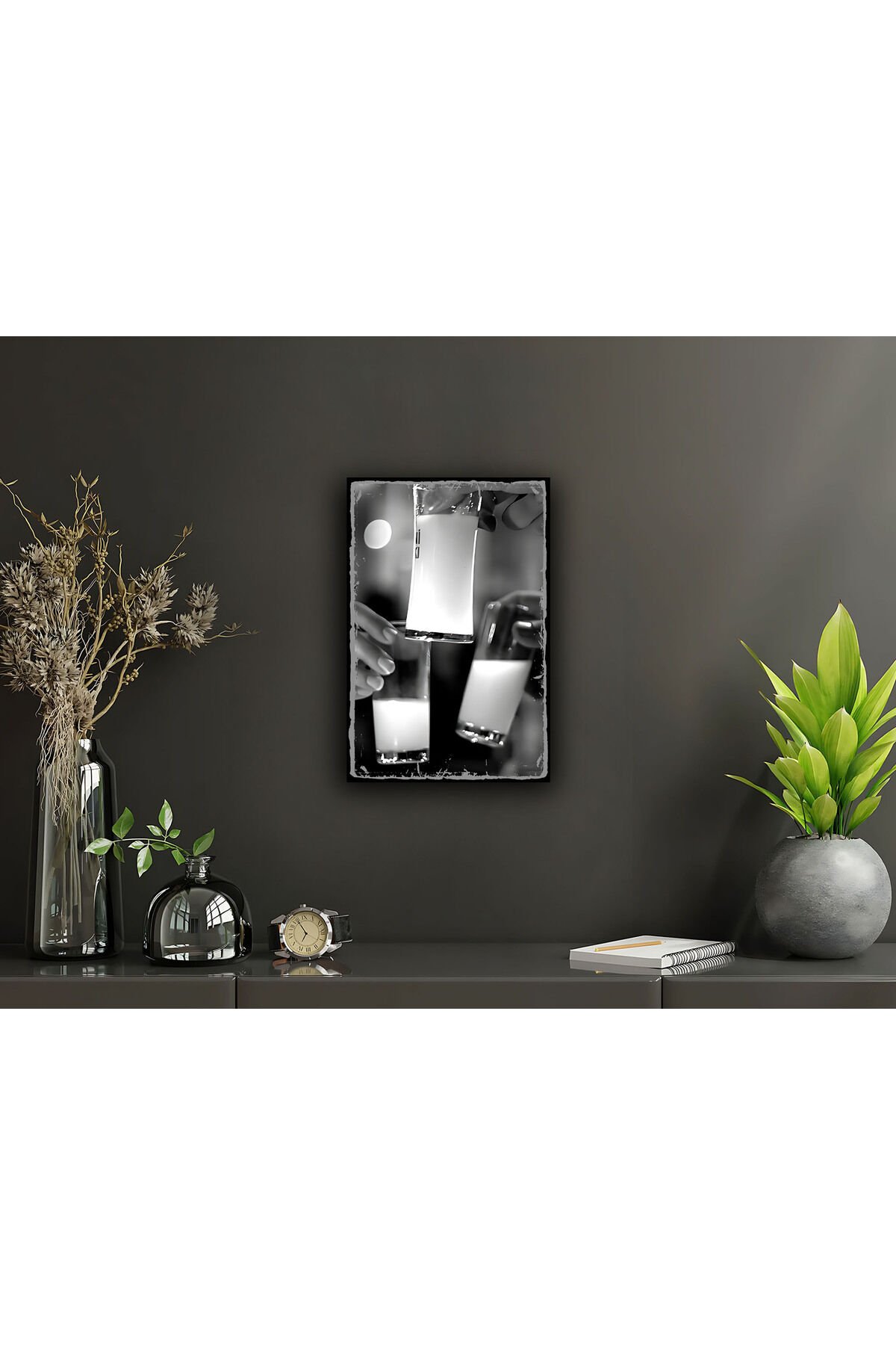 Rakı Sözleri Dostlar Meclisi Retro Ahşap Poster Tablo