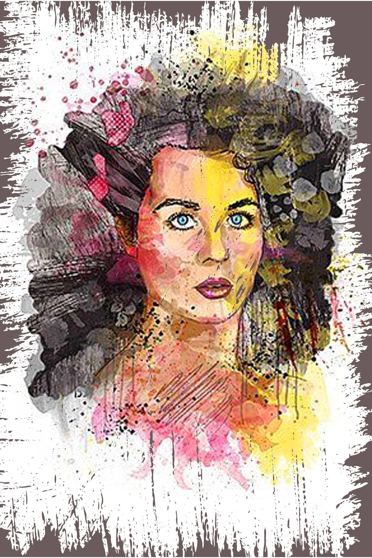 Retro Ahşap Duvar Poster 20x30