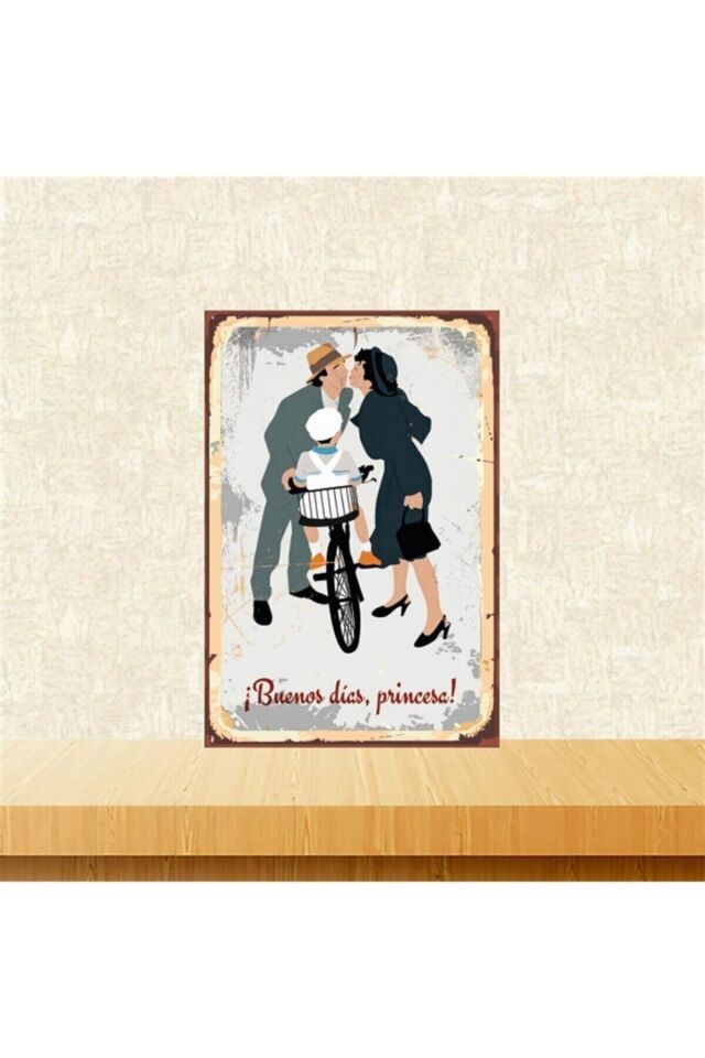 Buenos Dics Princesa 20-30 Cm Retro Ahşap Tablo Tkfx5346