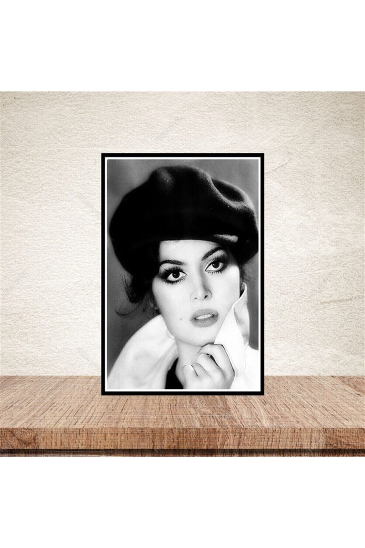 Türkan Şoray Retro Ahşap Poster