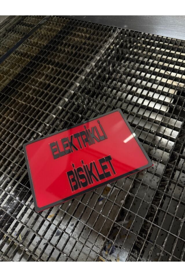 ELEKTRİK BİSİKLET YAZISI PLEKSİ PLAKALIK