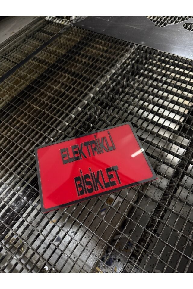 ELEKTRİK BİSİKLET YAZISI PLEKSİ PLAKALIK