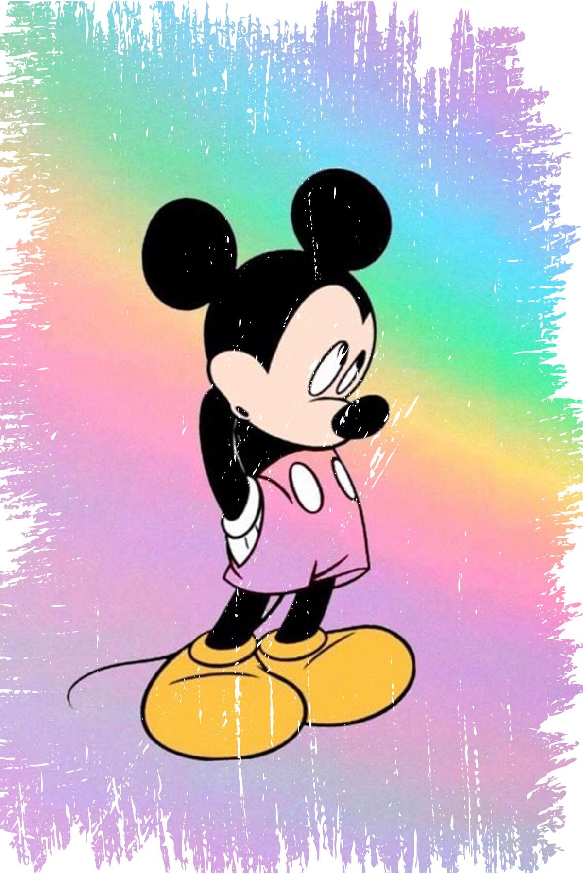 Mickey Mouse Tasarımlı Ahşap Poster