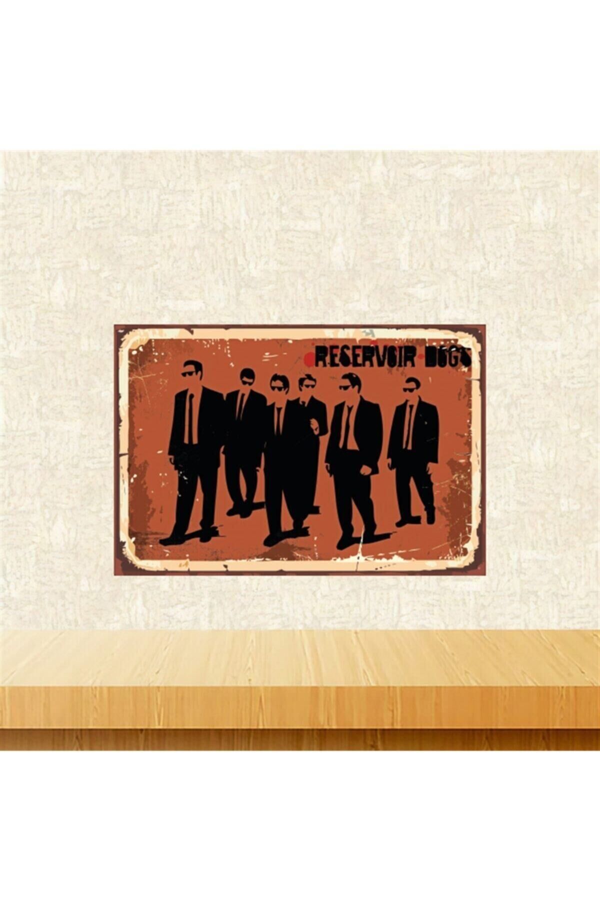 Reservoir Dogs Tasarımlı 20-30 Cm Retro Ahşap Tablo Tkfx5718