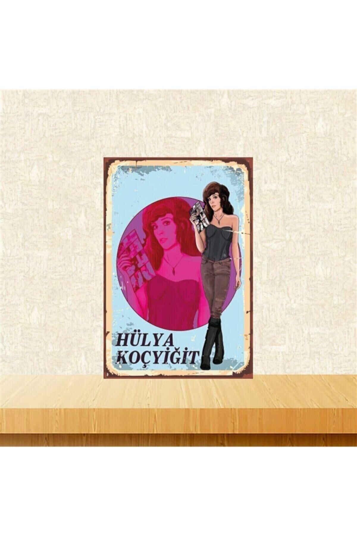 Hülya Koçyiğit 20-30 Cm Retro Ahşap Tablo Tkfx4899